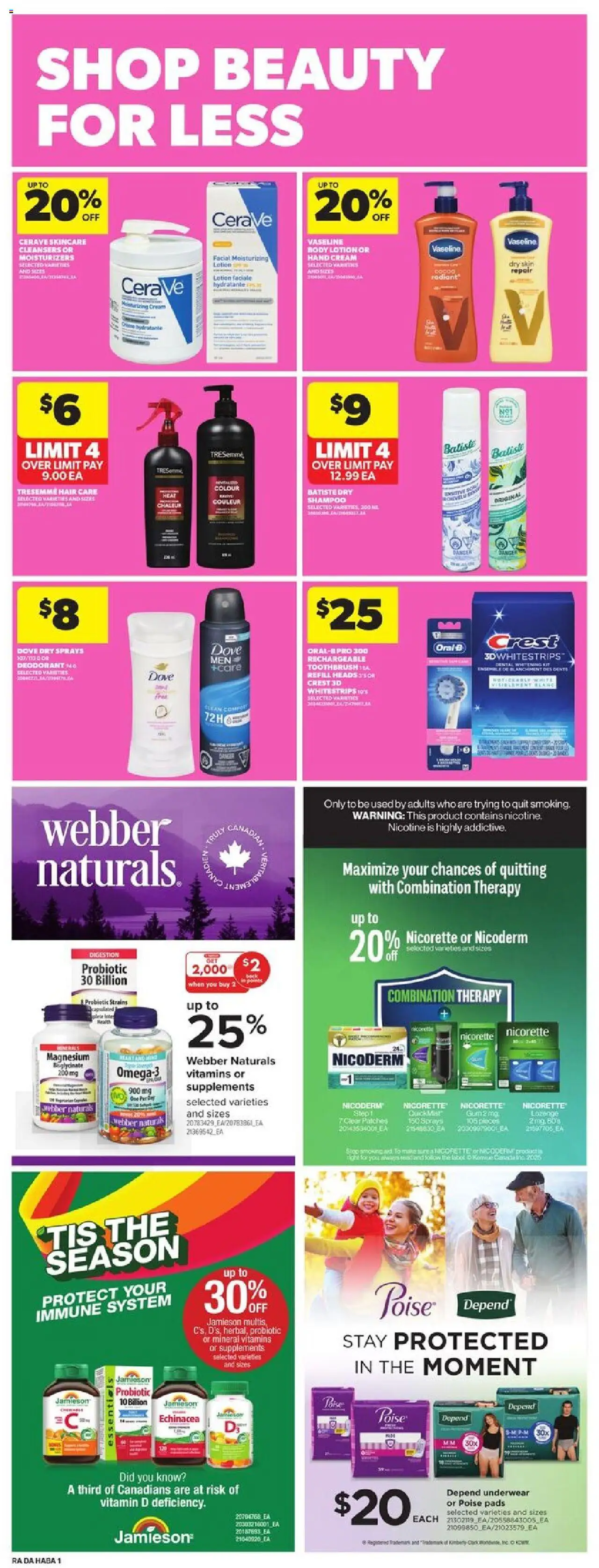 Atlantic Superstore flyer valid from 02.10.2025 | Page: 19 | Products: Shampoo, Body lotion, Deodorant, Underwear