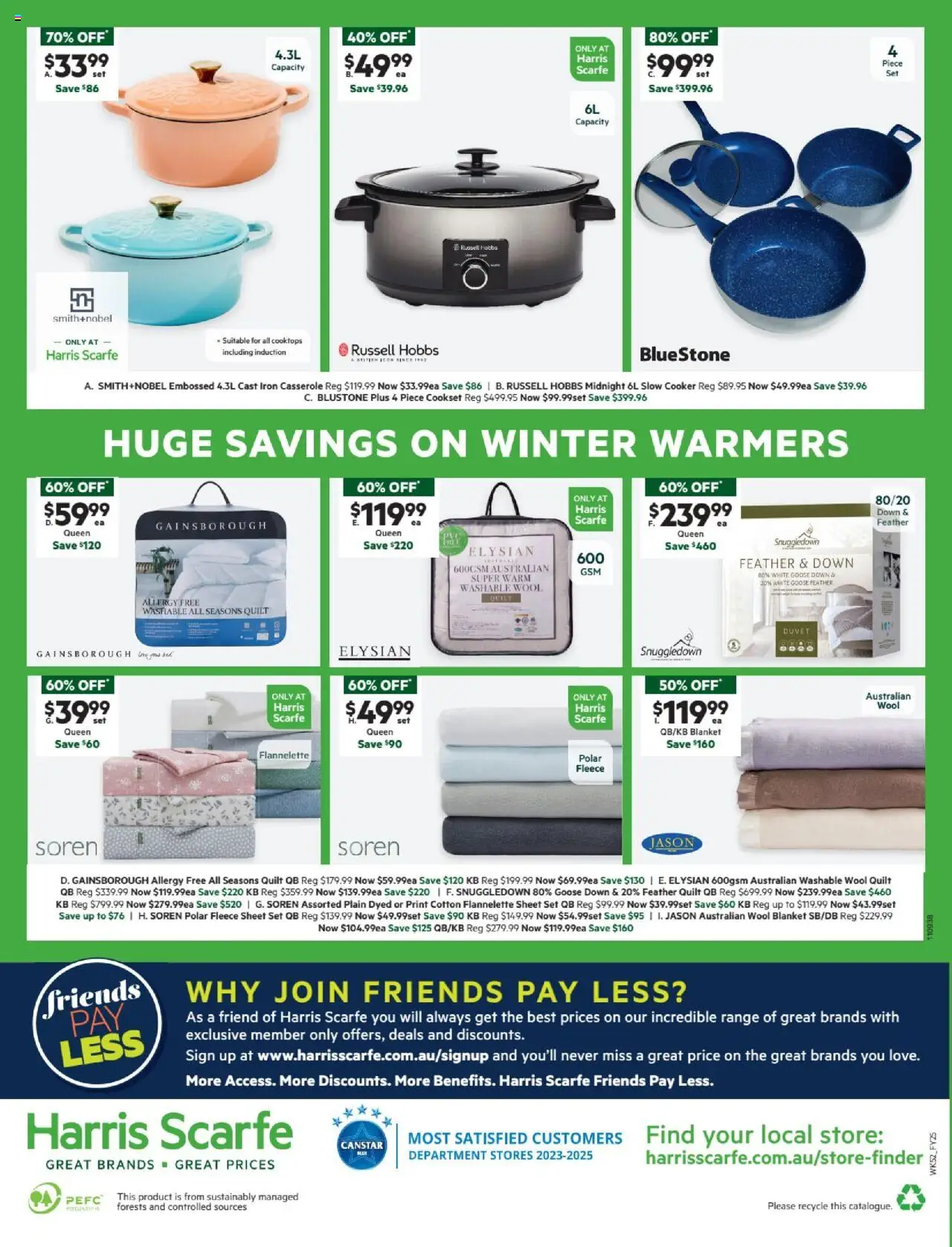 Harris Scarfe catalogue - valid from 28.06.2025 | Page: 24 | Products: Iron, Slow cooker, Blanket, Allergy