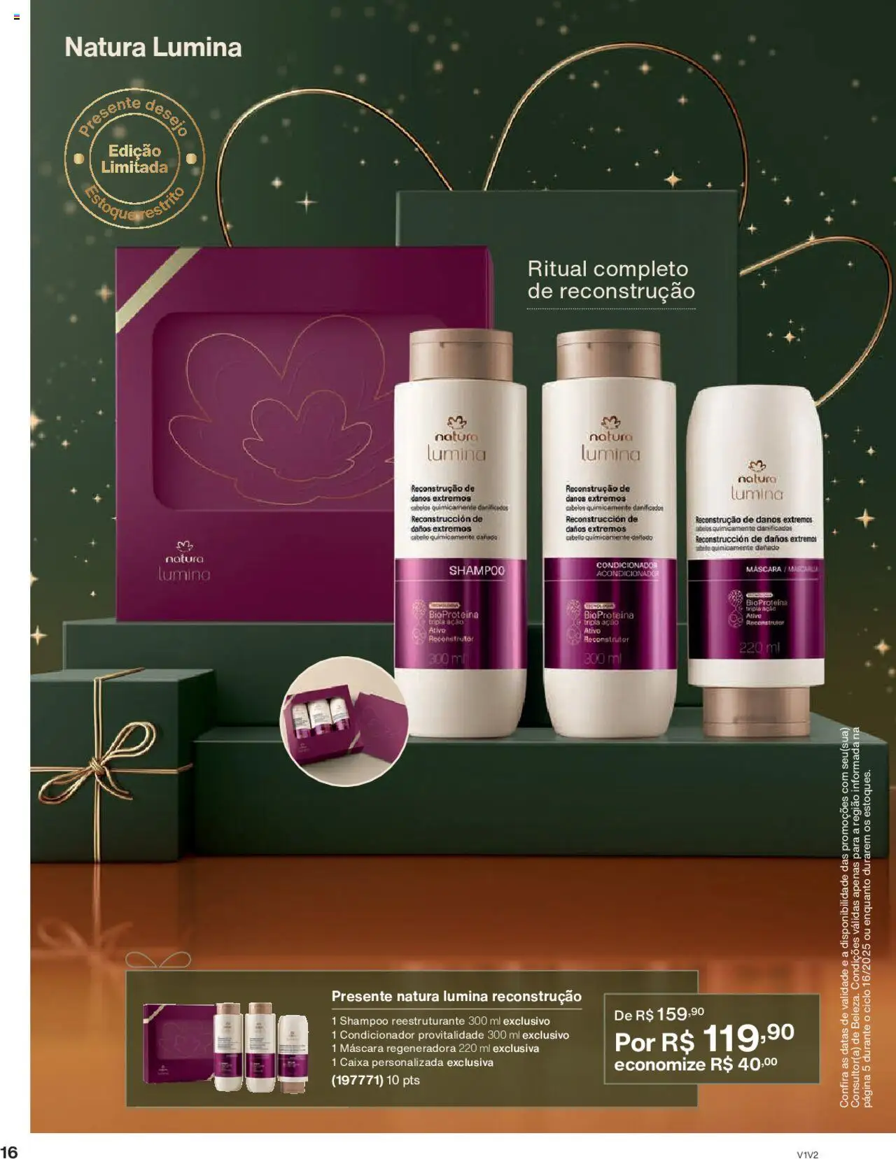 Natura Folheto - válido de 01.10.2025 | Página: 16 | Produtos: Shampoo, Condicionador, Caixa