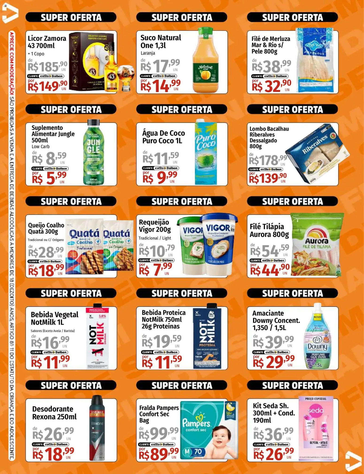 Supermercado Dalben Folheto - válido de 21.11.2025 | Página: 2 | Produtos: Licor, Rexona, Orégano, Amaciante