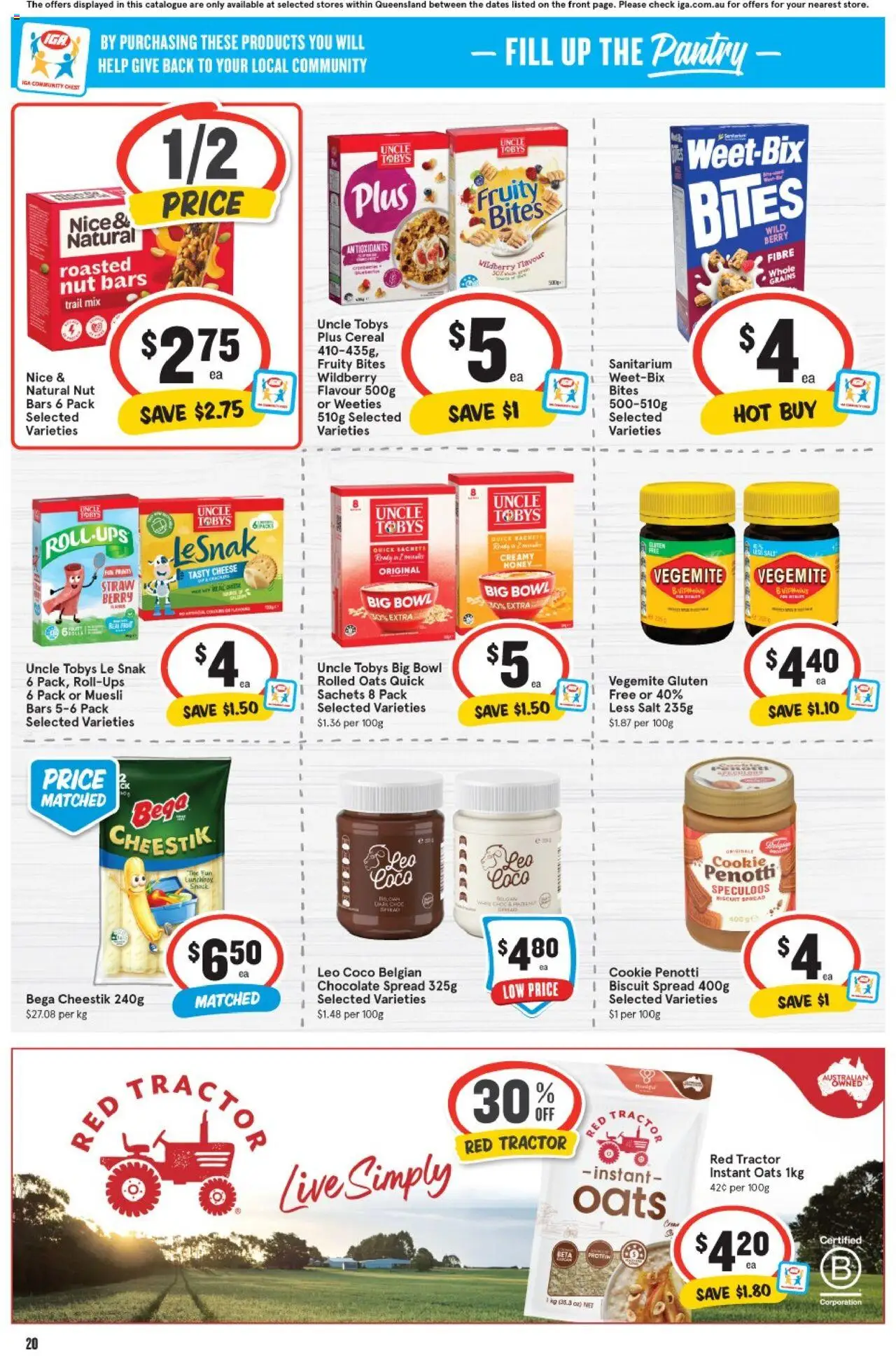 IGA catalogue - valid from 20.08.2025 | Page: 17 | Products: Chocolate, Oats, Cereal, Salt