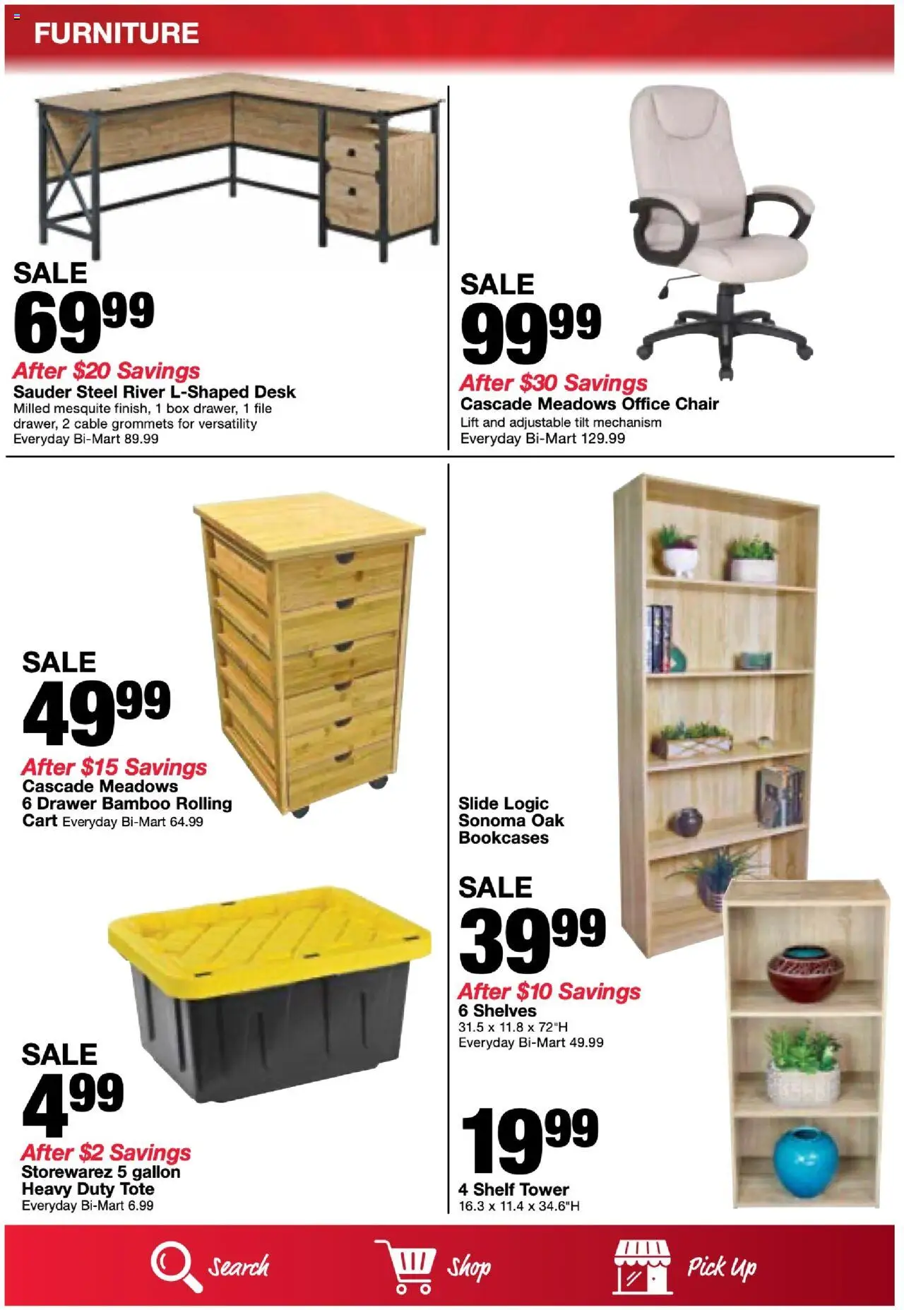 Bi-Mart Back to School - valid from 19.08.2025 | Page: 11 | Products: Chair, Box, Desk, Cable