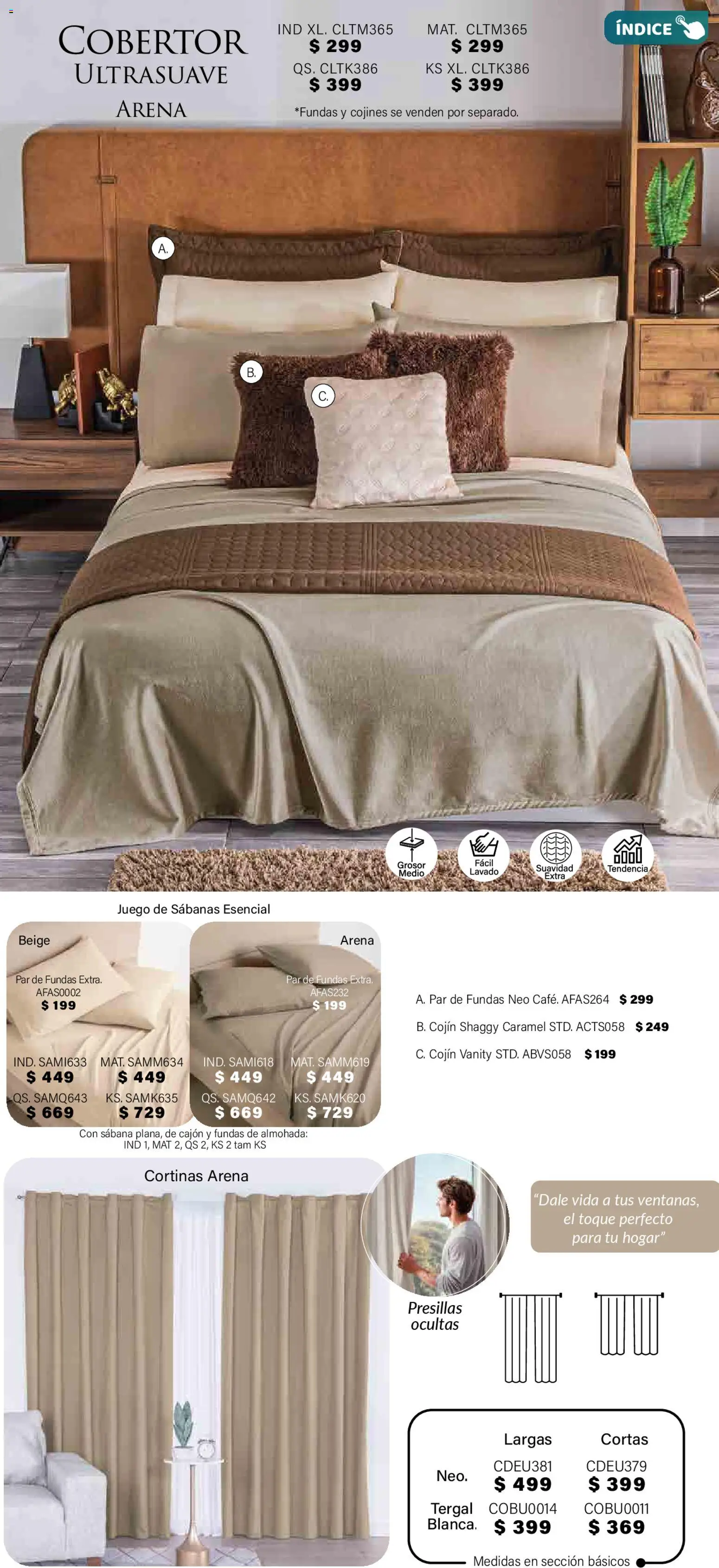 Nuevas ofertas de Colchas Concord válidas en toda la República Mexicana desde el 01.11.2025. ¡Encuentra las mejores ofertas en Colchas Concord Buen Fin! | Página: 374 | Productos: Cobertor, Juego, Almohada, Sabanas