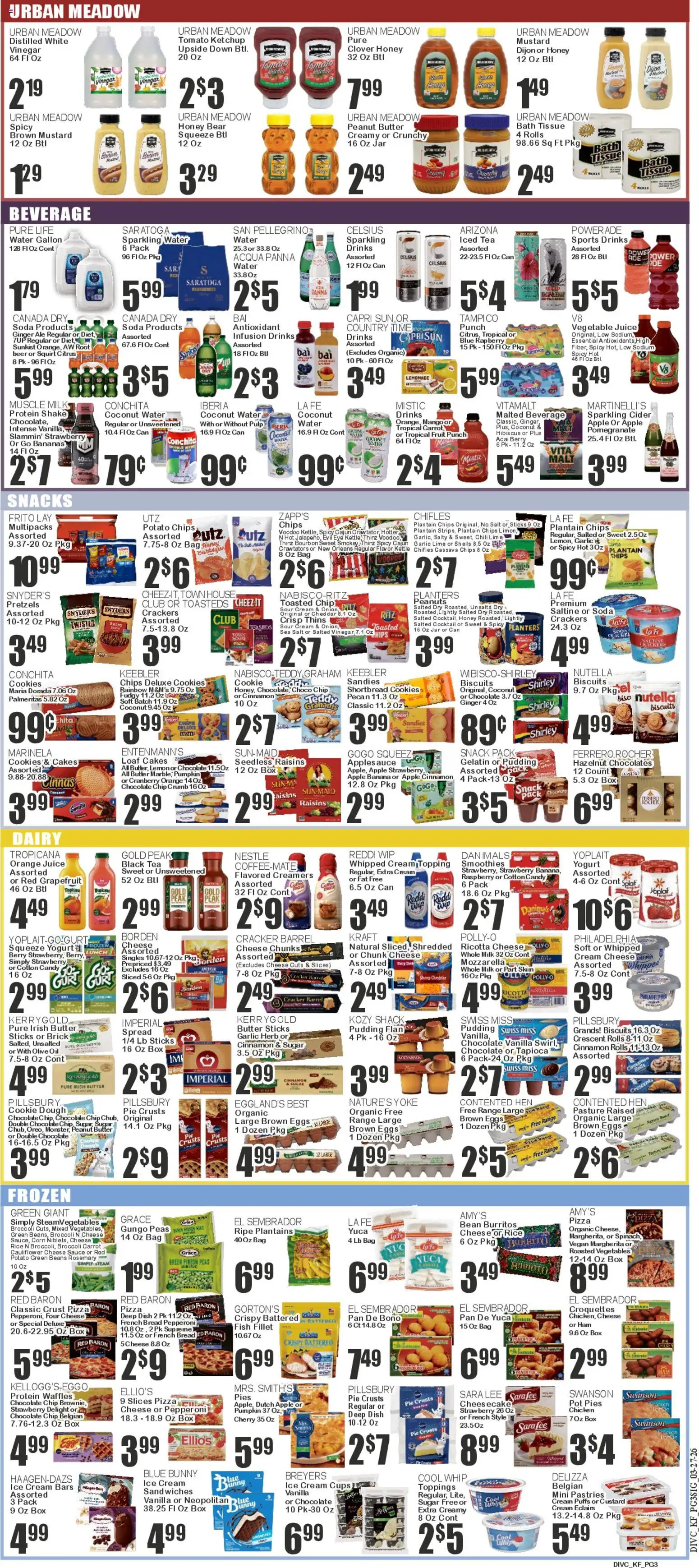 Key Food Weekly Ad - valid from 27.03.2026 | Page: 3 | Products: Cider, Broccoli, Box, Vegetables