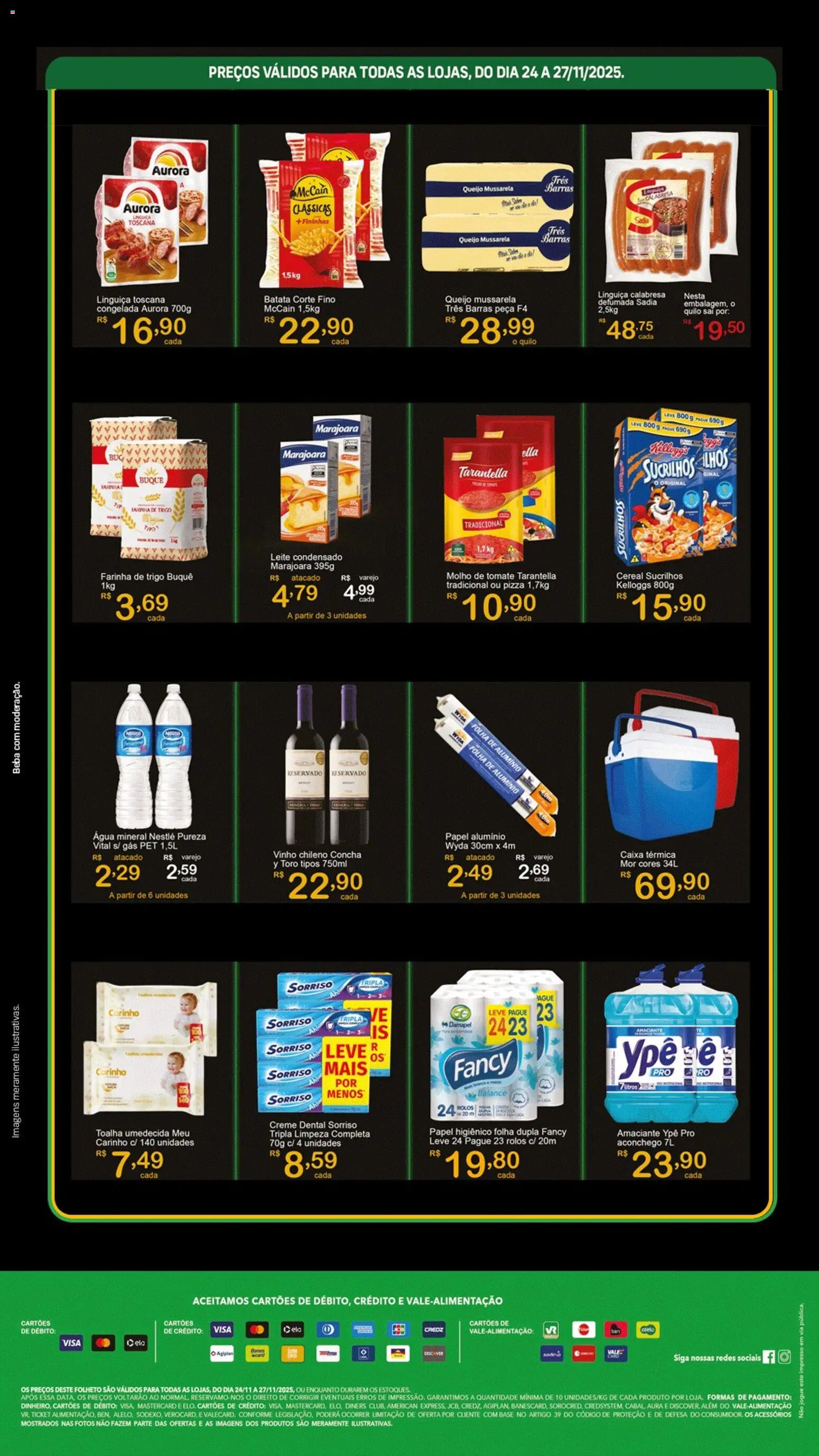 GIGA Atacado Folheto - válido de 24.11.2025 | Página: 2 | Produtos: Leite, Pizza, Sucrilhos, Batata