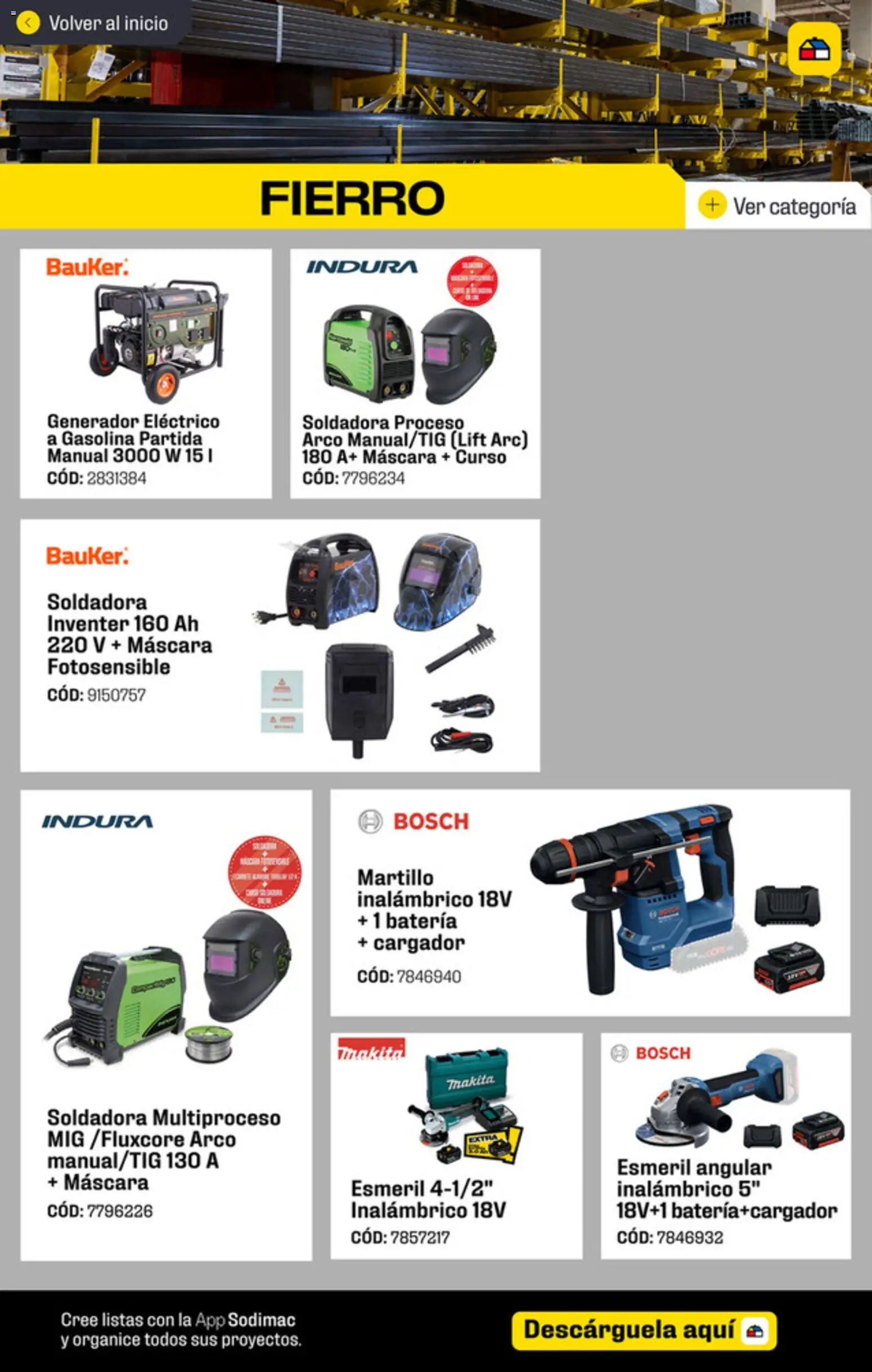Sodimac ofertas  │ válido desde el 06.04.2026 | Página: 4 | Productos: Soldadora, Batería, Máscara, Martillo