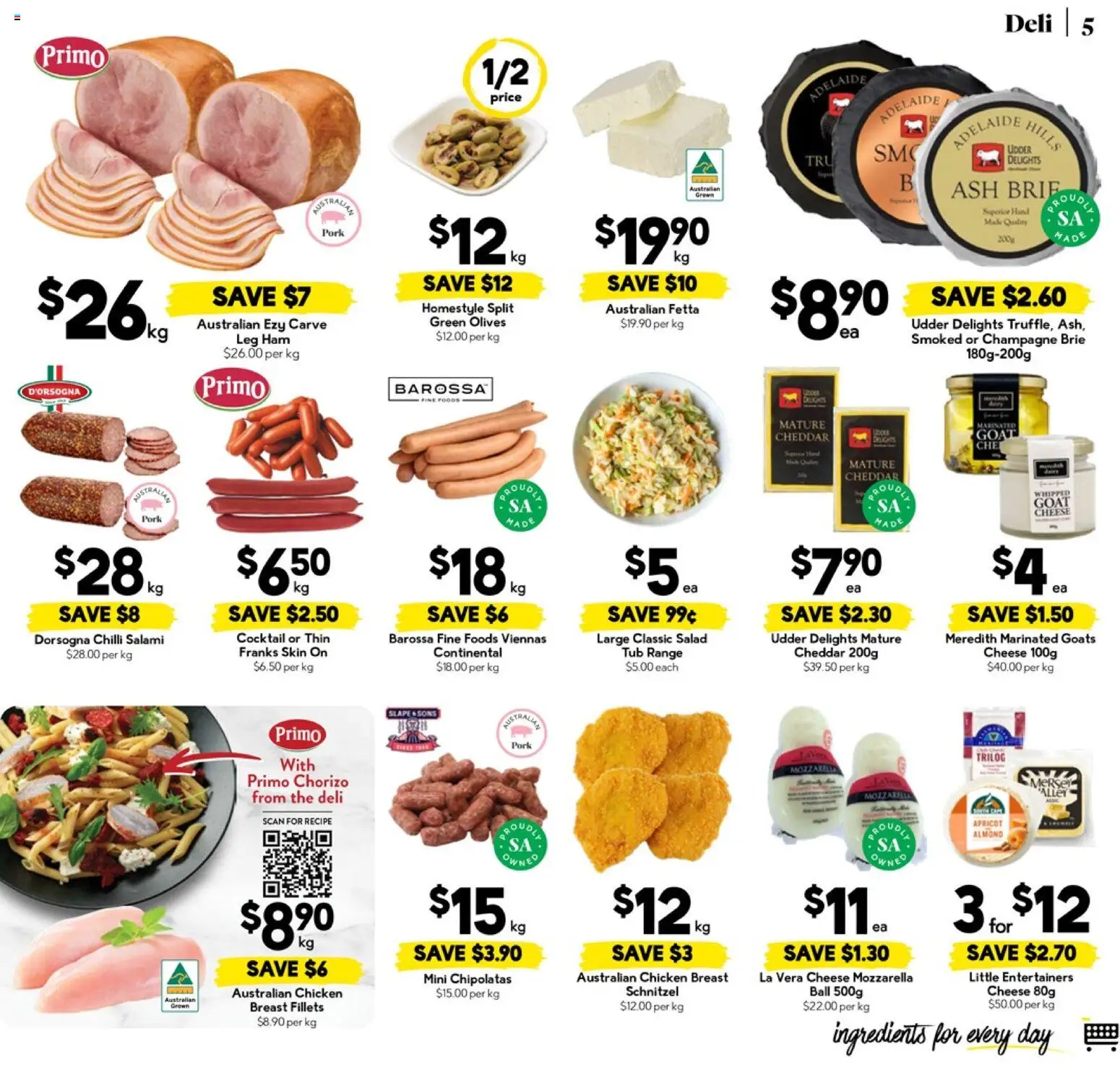 Drakes catalogue - valid from 18.03.2026 | Page: 5 | Products: Cheese, Ham, Pork, Olives