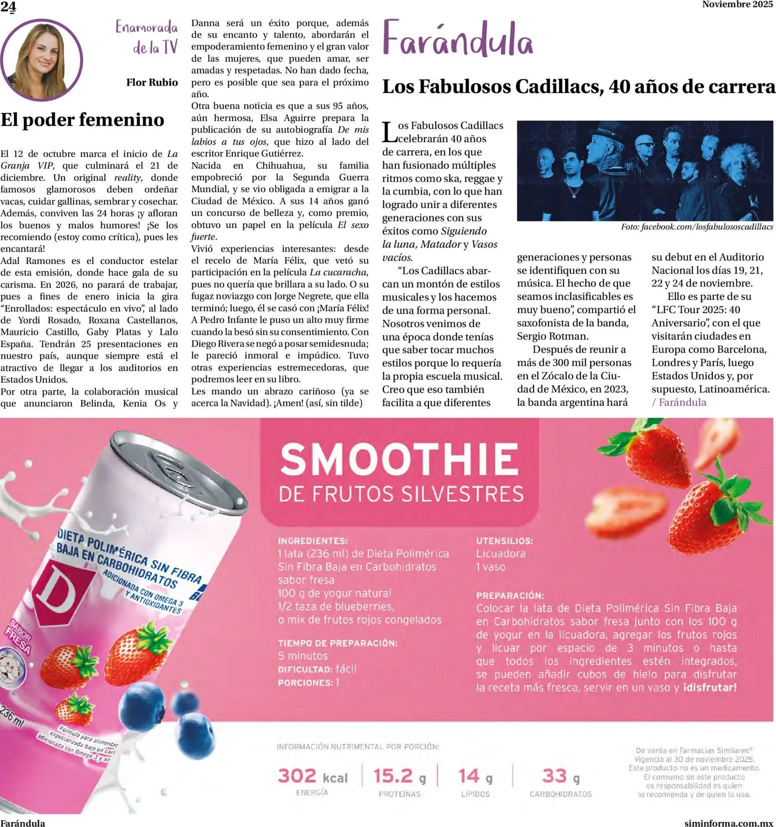 Nuevas ofertas de Farmacias Similares válidas en toda la República Mexicana desde el 01.11.2025. ¡Encuentra las mejores ofertas en Farmacias Similares catálogo! | Página: 24