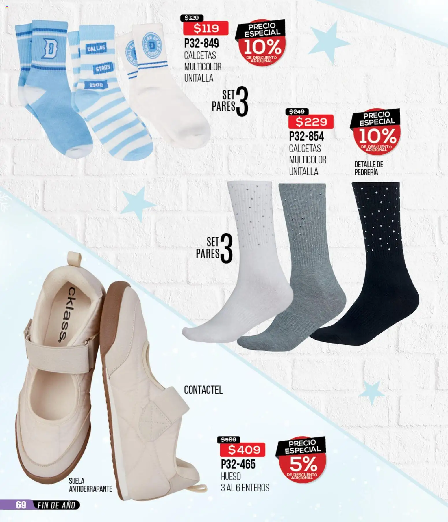 Nuevas ofertas de Cklass válidas en toda la República Mexicana desde el 02.01.2026. ¡Encuentra las mejores ofertas en Cklass catálogo Rebajas Inicio de Año Calzado! | Página: 70 | Productos: Calcetas