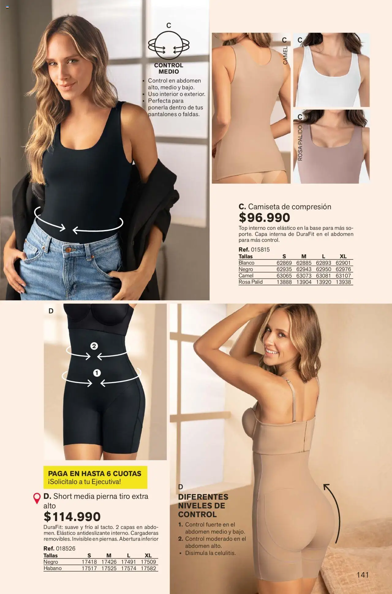 Leonisa revista - valida desde el 01.09.2025 | Página: 141 | Productos: Short, Camiseta, Top, Pantalones
