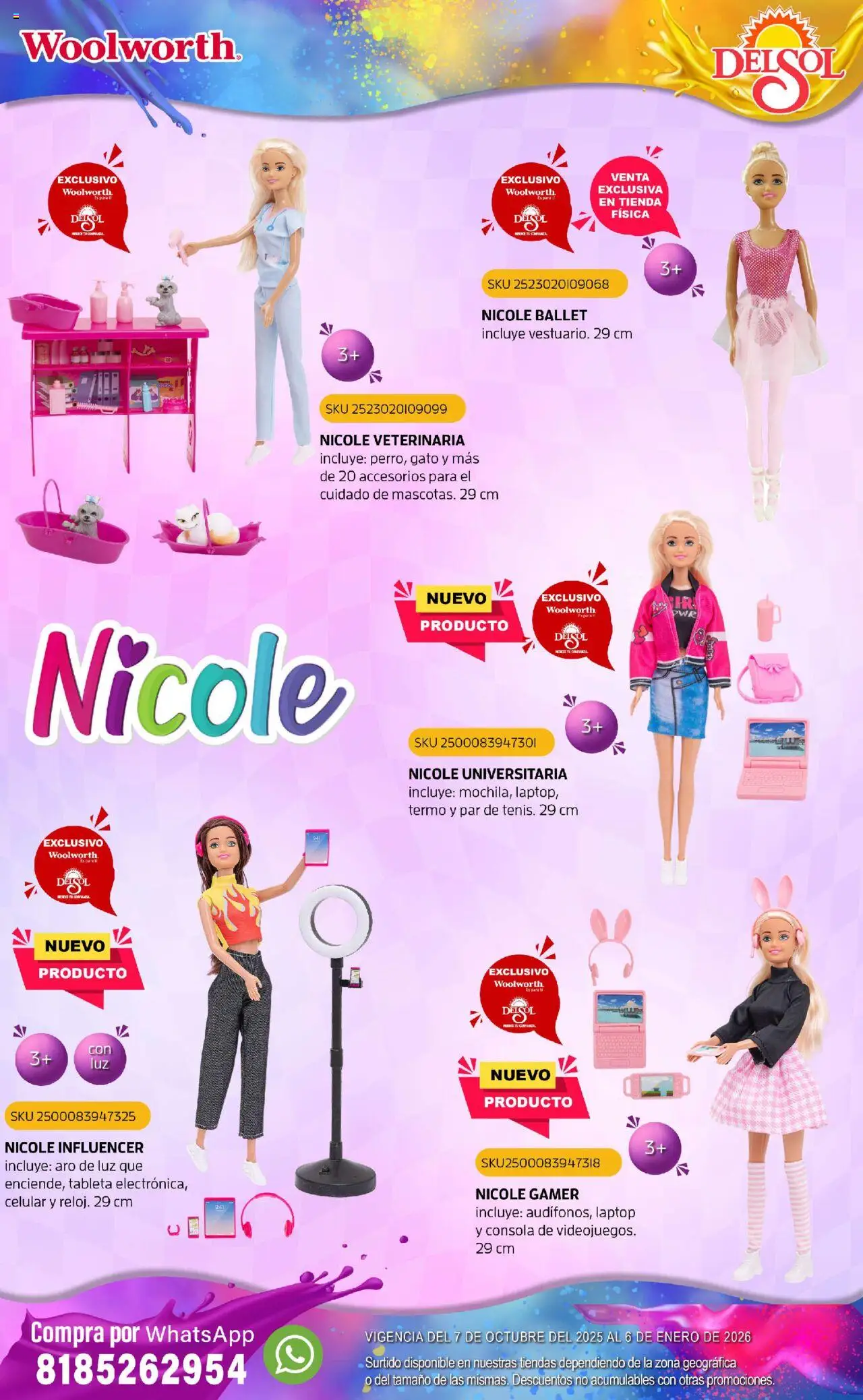 Nuevas ofertas de Del Sol y Woolworth válidas en toda la República Mexicana desde el 07.10.2025. ¡Encuentra las mejores ofertas en Del Sol y Woolworth - Catálogo Castillo Del Juguete! | Página: 44 | Productos: Termo, Tableta