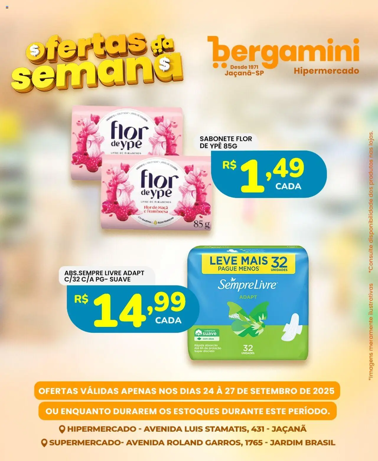 Supermercado Bergamini Folheto - válido de 24.09.2025 | Página: 14 | Produtos: Sabonete