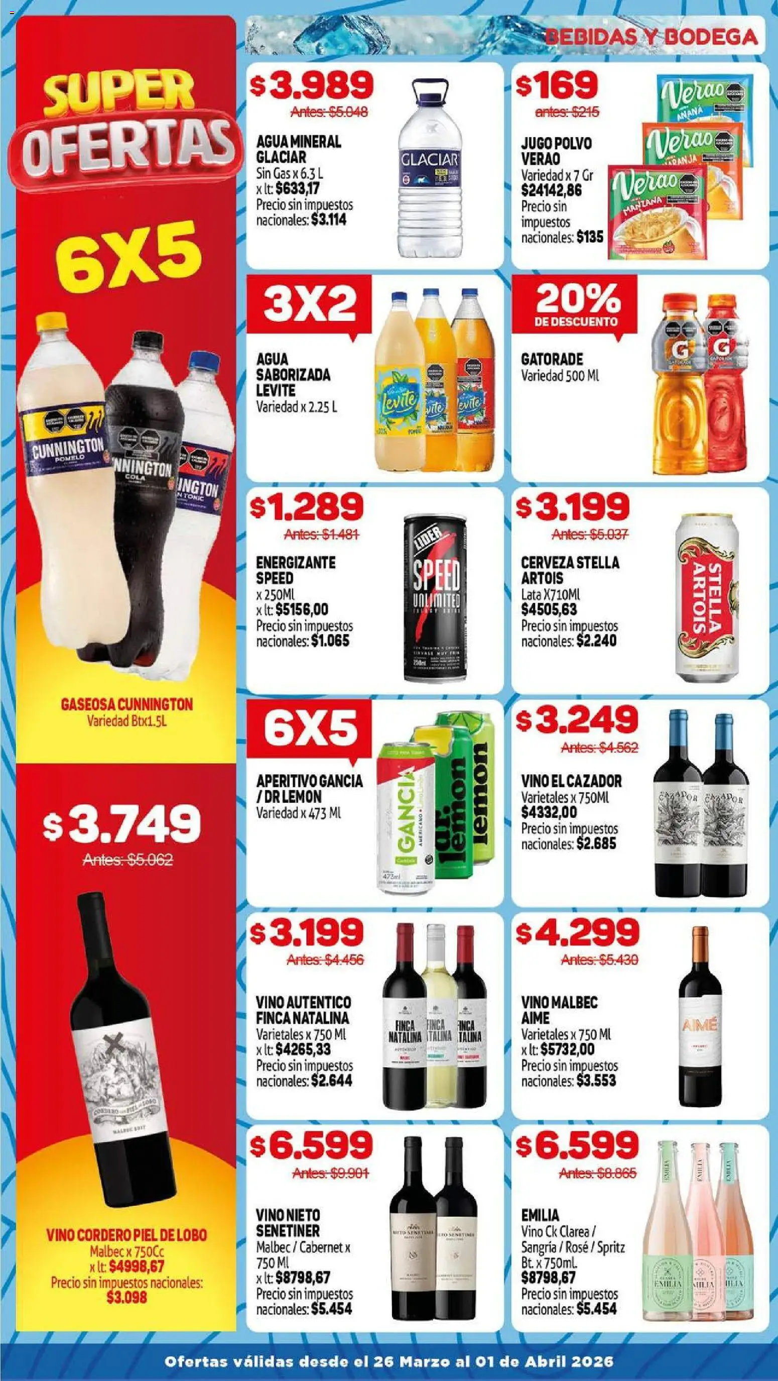 Makro ofertas │ válido desde el 26.03.2026 | Página: 10 | Productos: Ananá, Manzana, Agua, Cerveza