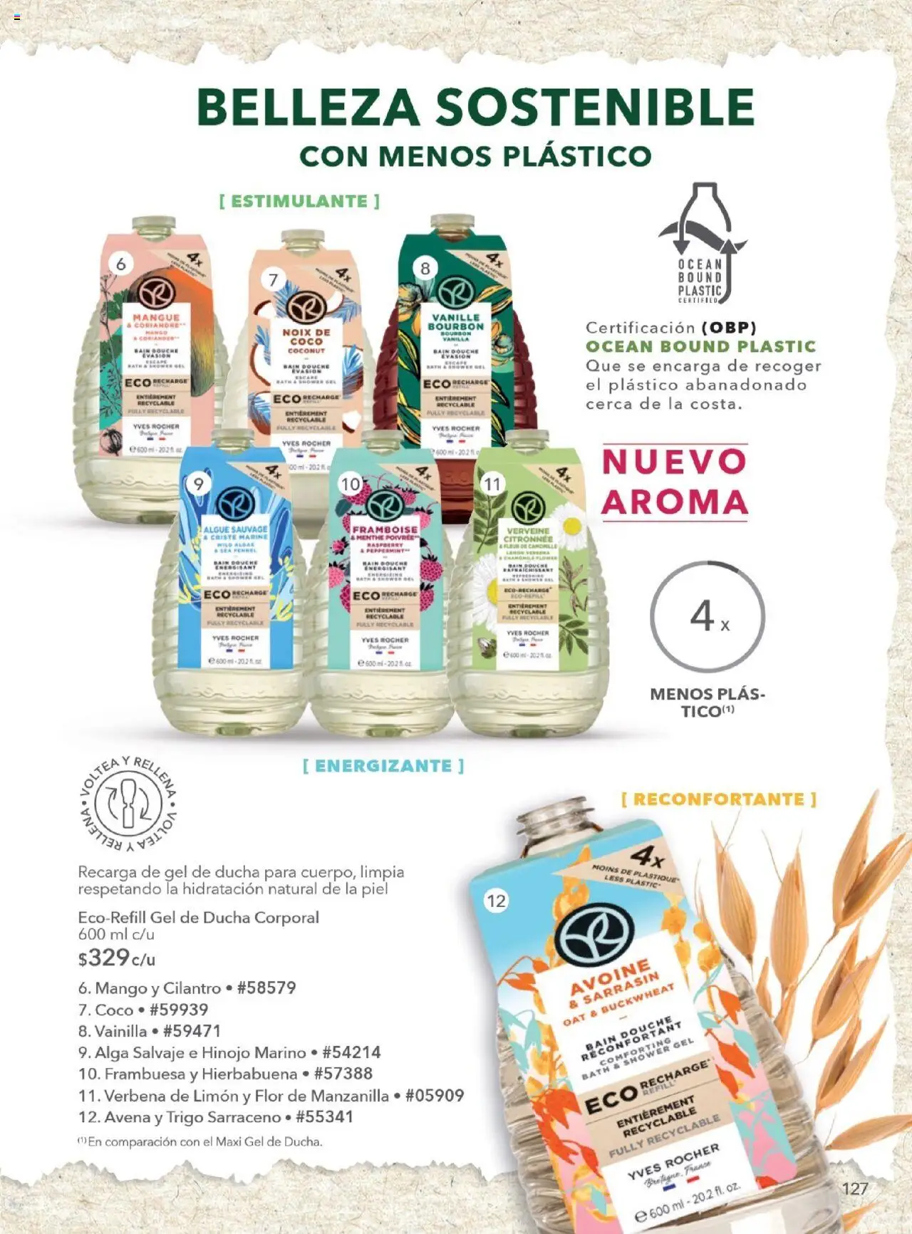 Nuevas ofertas de Yves Rocher válidas en toda la República Mexicana desde el 28.10.2025. ¡Encuentra las mejores ofertas en Yves Rocher - Campaña 15 2025! | Página: 129 | Productos: Hinojo, Limón, Mango, Gel de ducha