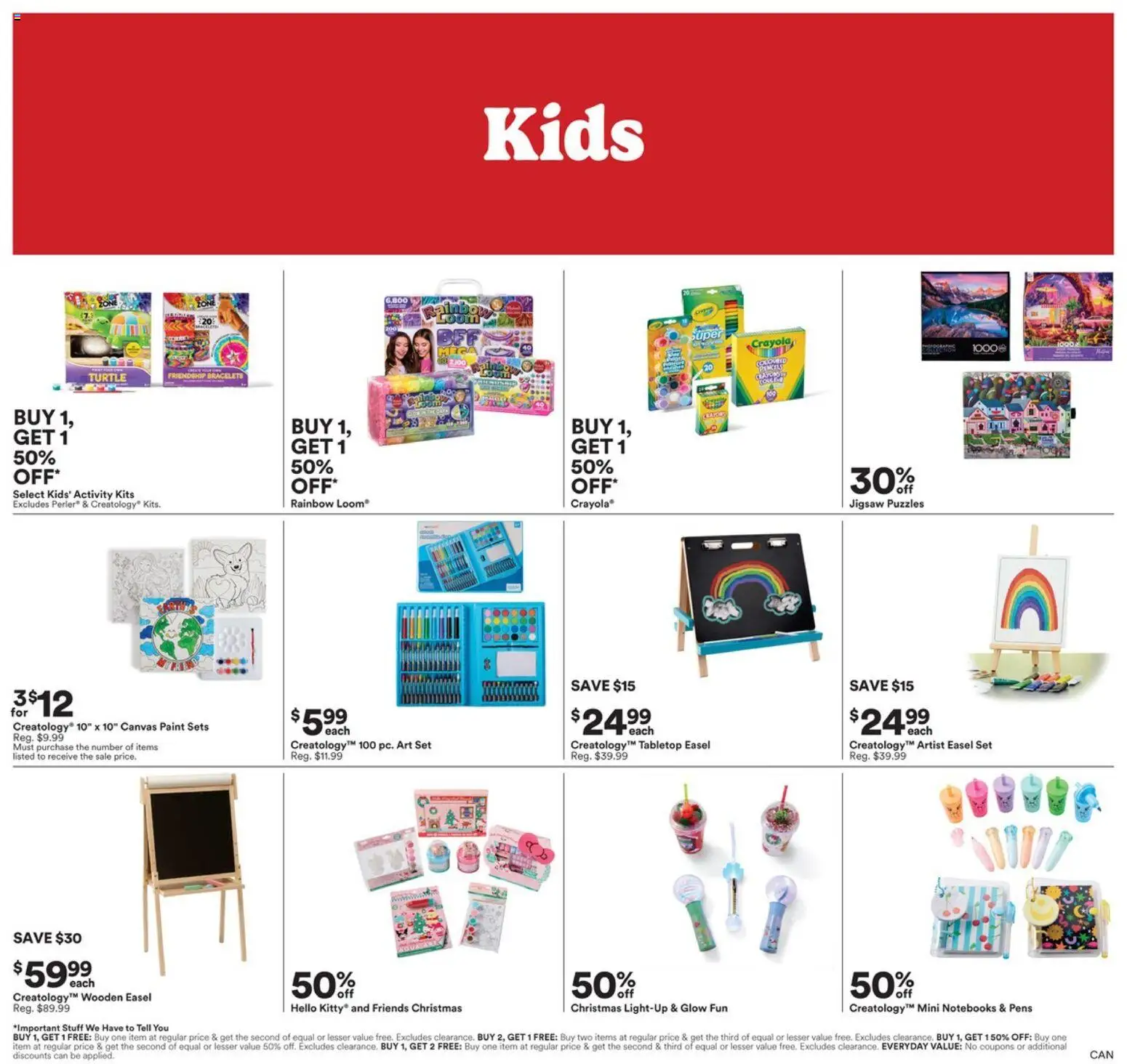 Michaels Ad - valid from 12.12.2025 | Page: 2 | Products: Art Set, Easel, Canvas, Peach