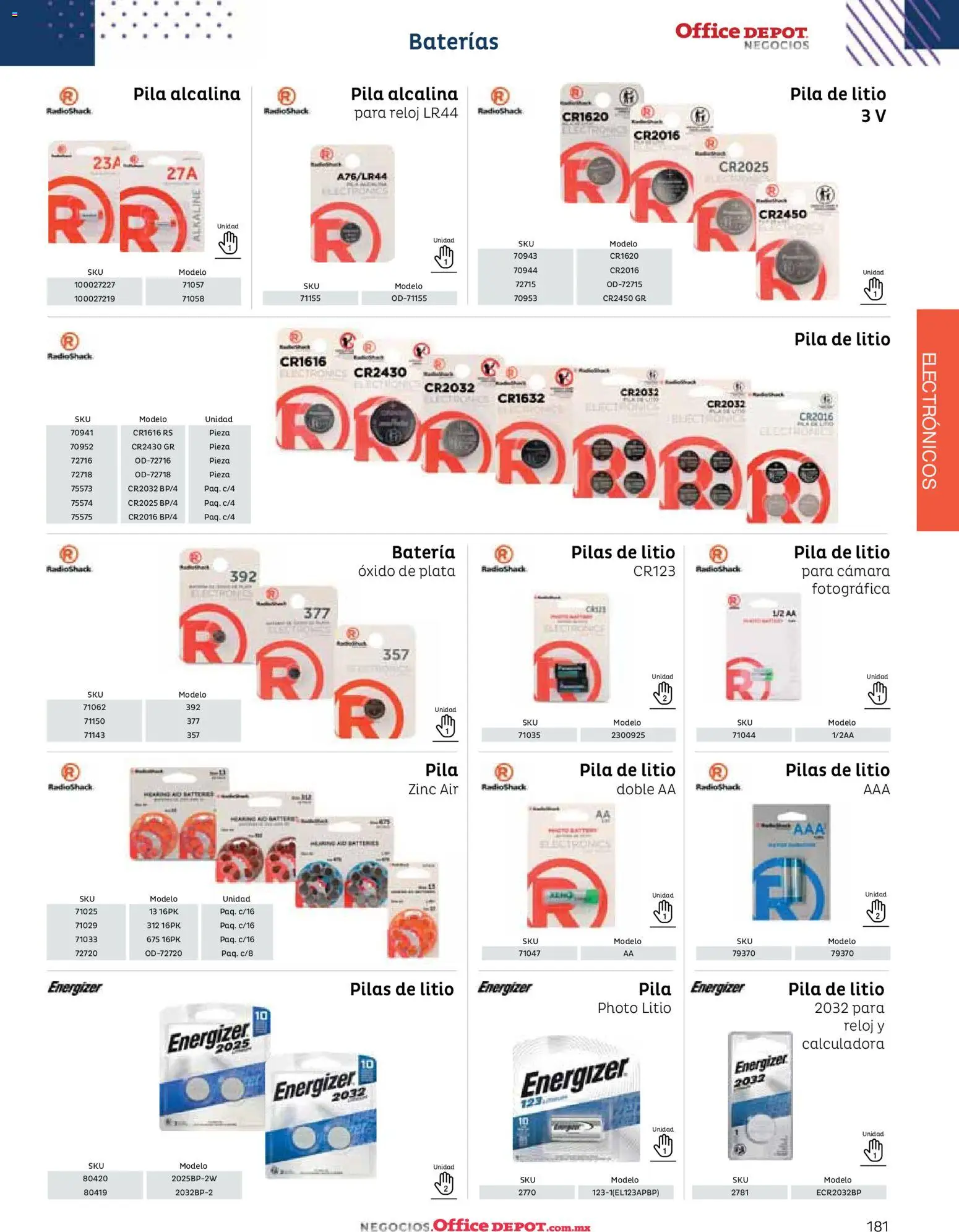 Nuevas ofertas de Office Depot válidas en toda la República Mexicana desde el 12.01.2026. ¡Encuentra las mejores ofertas en Office Depot catálogo 2026! | Página: 183 | Productos: Radio, Cámara, Calculadora, Reloj