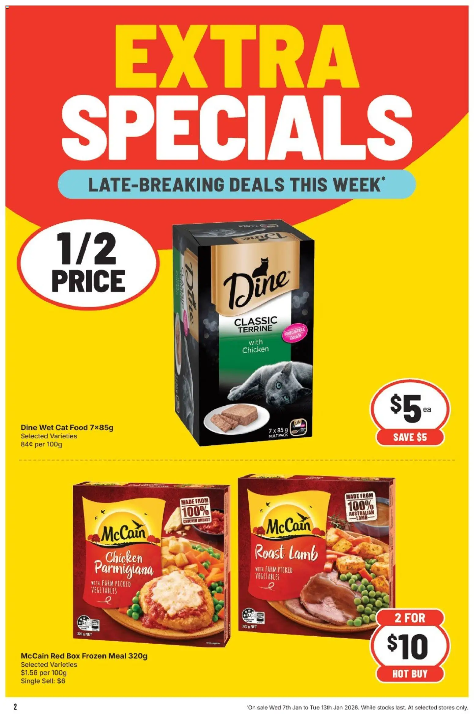 IGA catalogue - valid from 07.01.2026 | Page: 3 | Products: Box, Chicken, Lamb, Vegetables