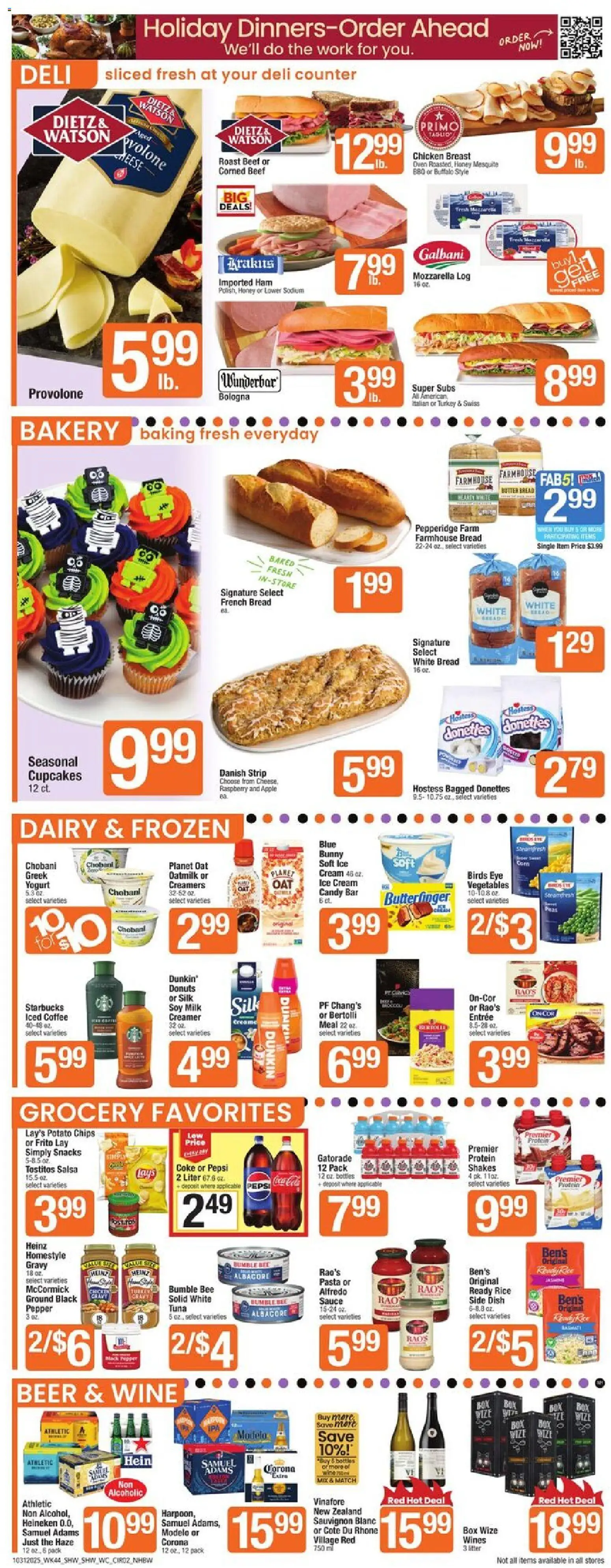 Shaw's Weekly Ad - NH - valid from 31.10.2025 | Page: 2 | Products: Bakery, Beer, Pasta, Cream