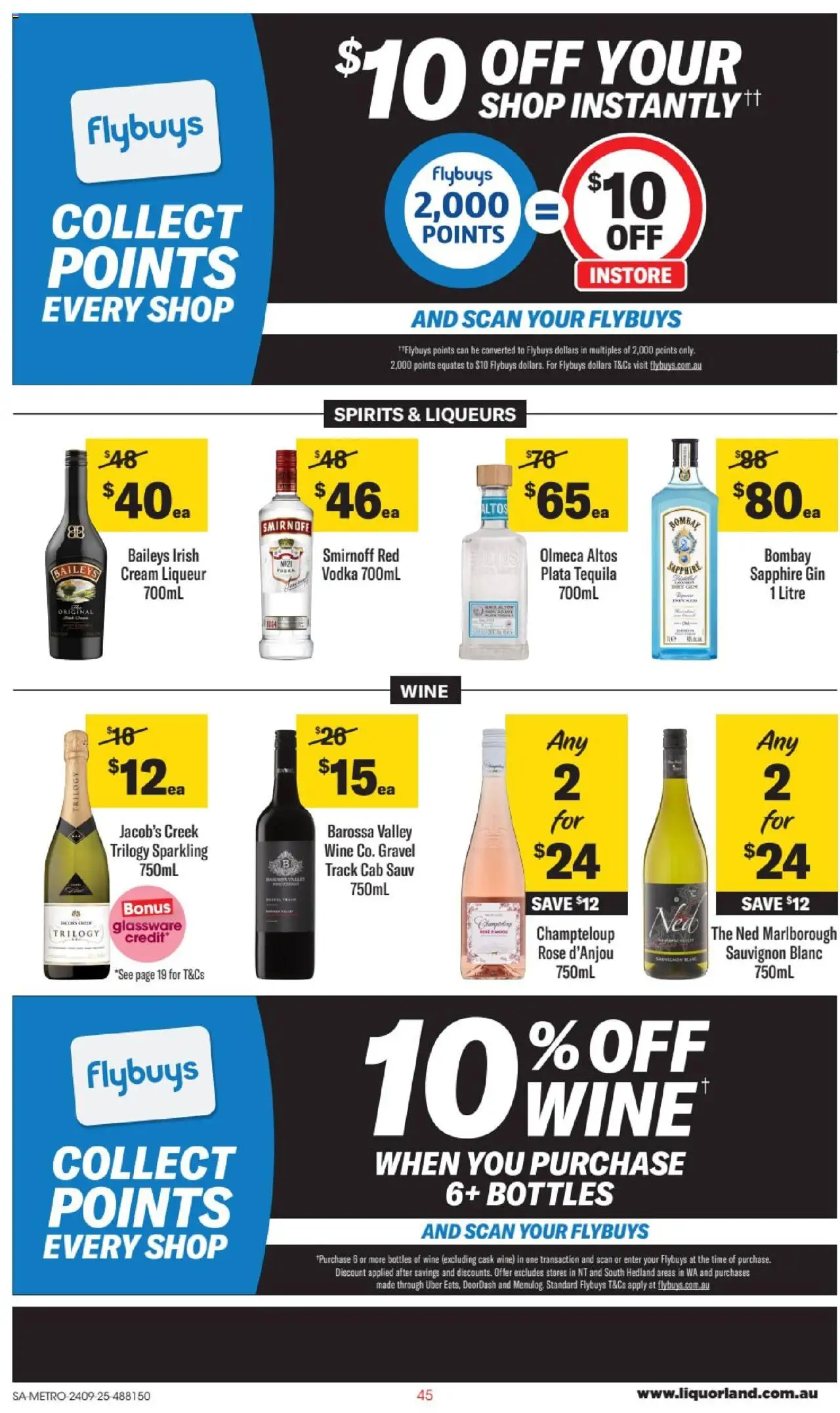 Liquorland catalogue - valid from 24.09.2025 | Page: 2 | Products: Wine, Gin, Cream, Vodka