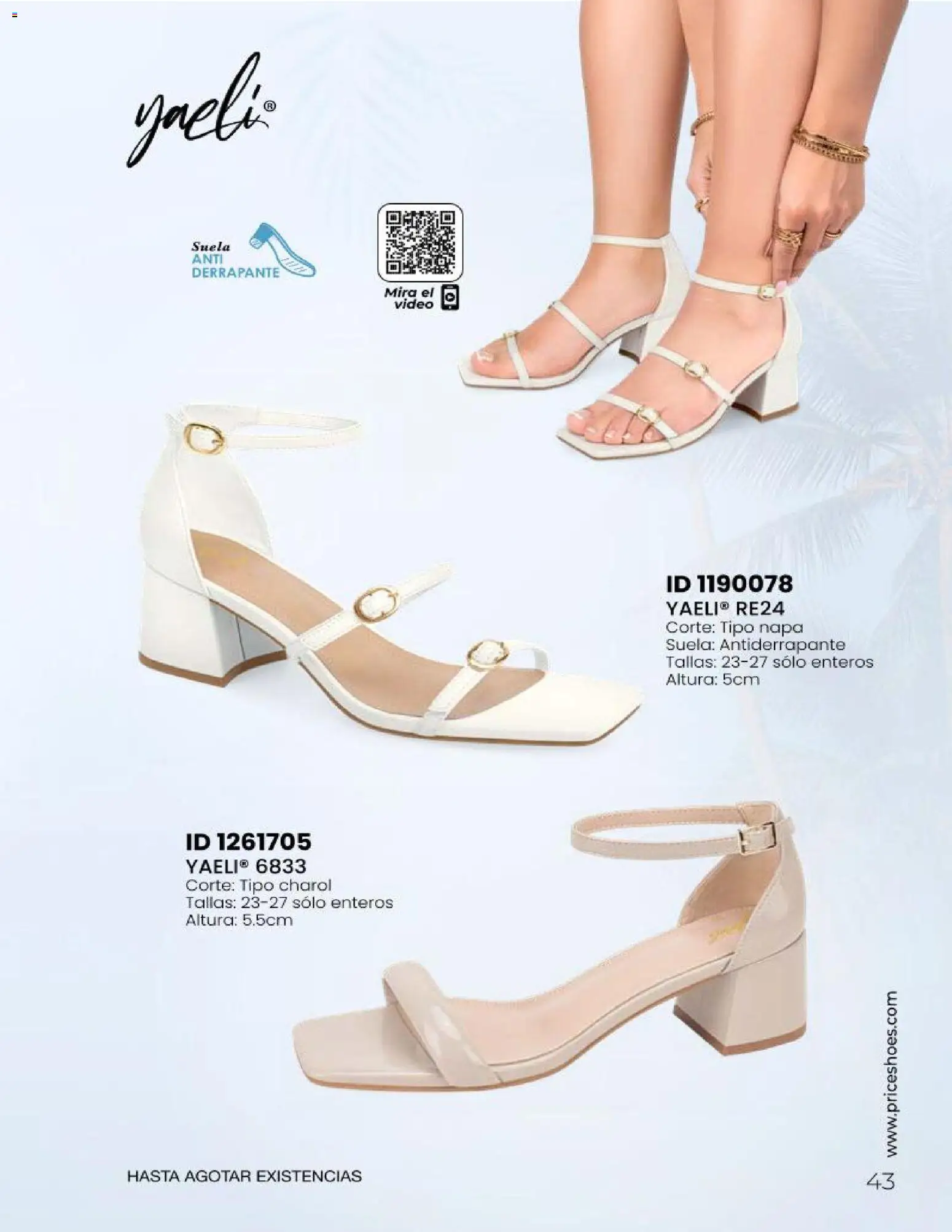 Nuevas ofertas de Price Shoes válidas en toda la República Mexicana desde el 23.04.2026. ¡Encuentra las mejores ofertas en Price Shoes catálogo Sandalias Fiesta & Vestir! | Página: 43 | Productos: Video