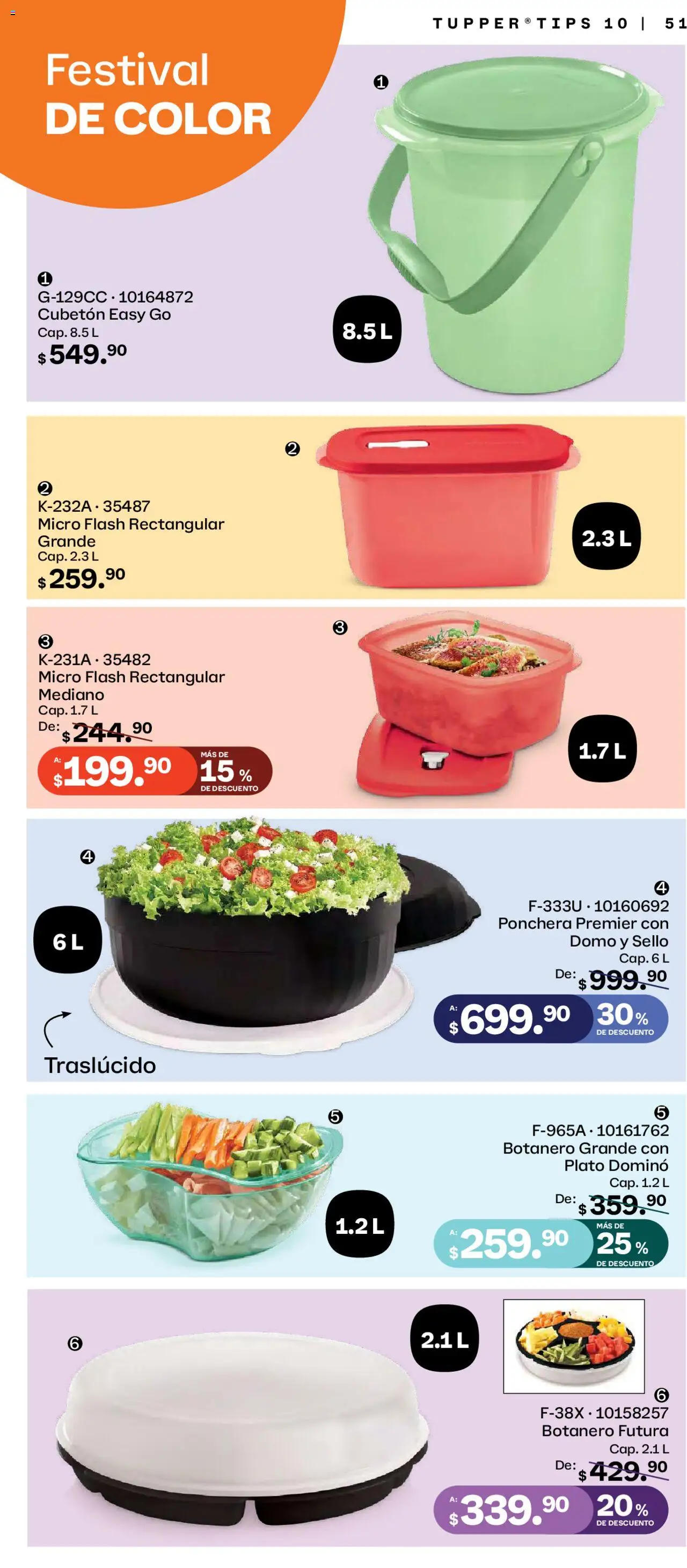 Nuevas ofertas de Tupperware válidas en toda la República Mexicana desde el 08.09.2025. ¡Encuentra las mejores ofertas en Tupperware - Catálogo! | Página: 51 | Productos: Tupper