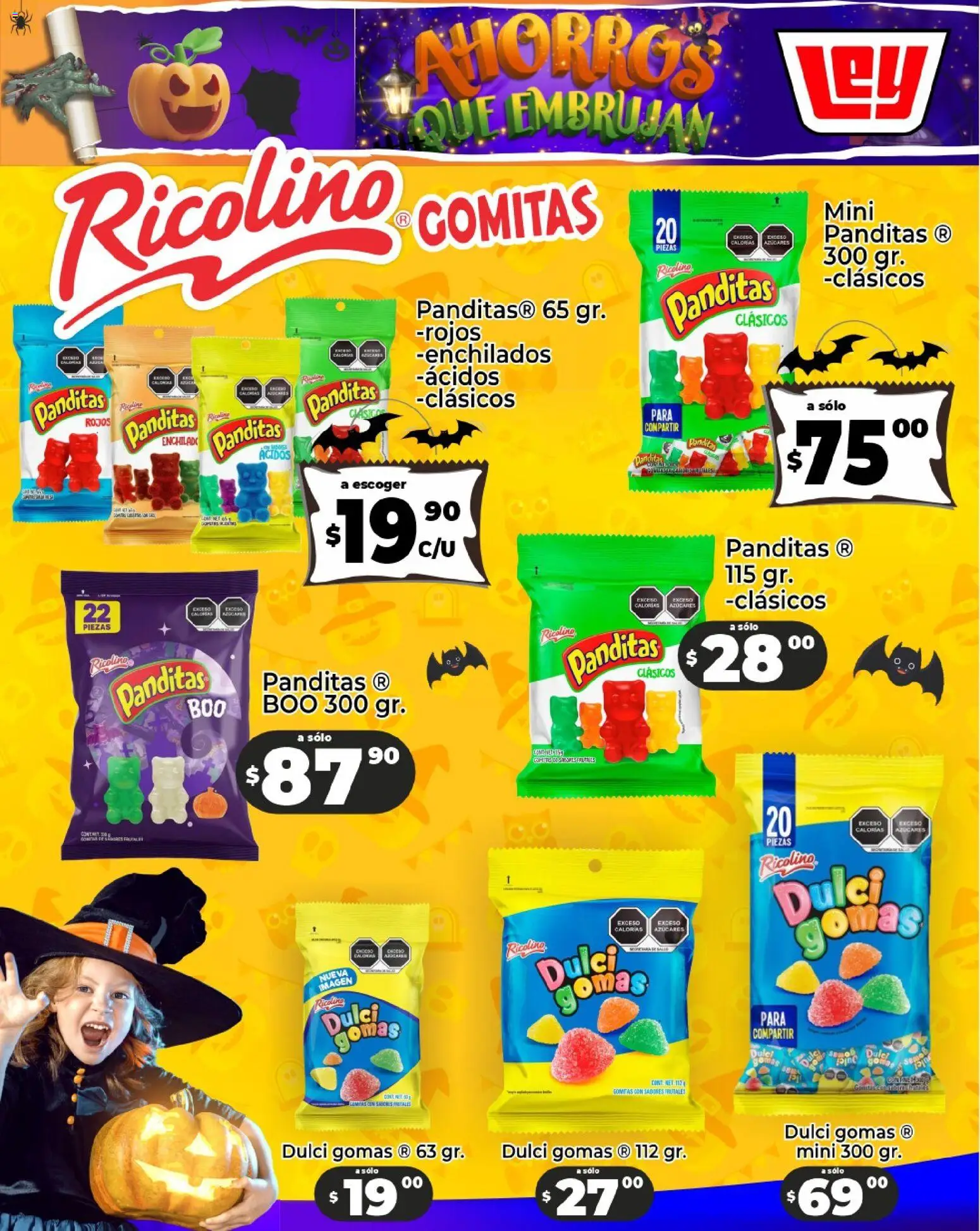 Nuevas ofertas de Casa Ley válidas en toda la República Mexicana desde el 24.10.2025. ¡Encuentra las mejores ofertas en Casa Ley Folleto Halloween! | Página: 14 | Productos: Gomitas