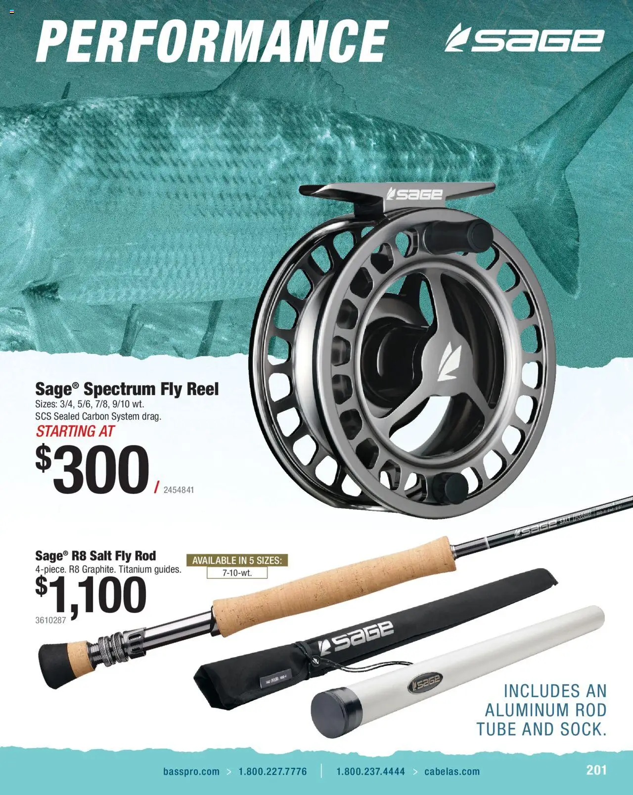 Cabela's Saltwater Specialist 25 - valid from 01.01.2025 | Page: 201 | Products: Fly Rod, Salt, Rod