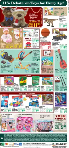 Preview of Menards weekly ads valid from 05.11.2025 | Page: 4 | Products: Nail, Player, Game