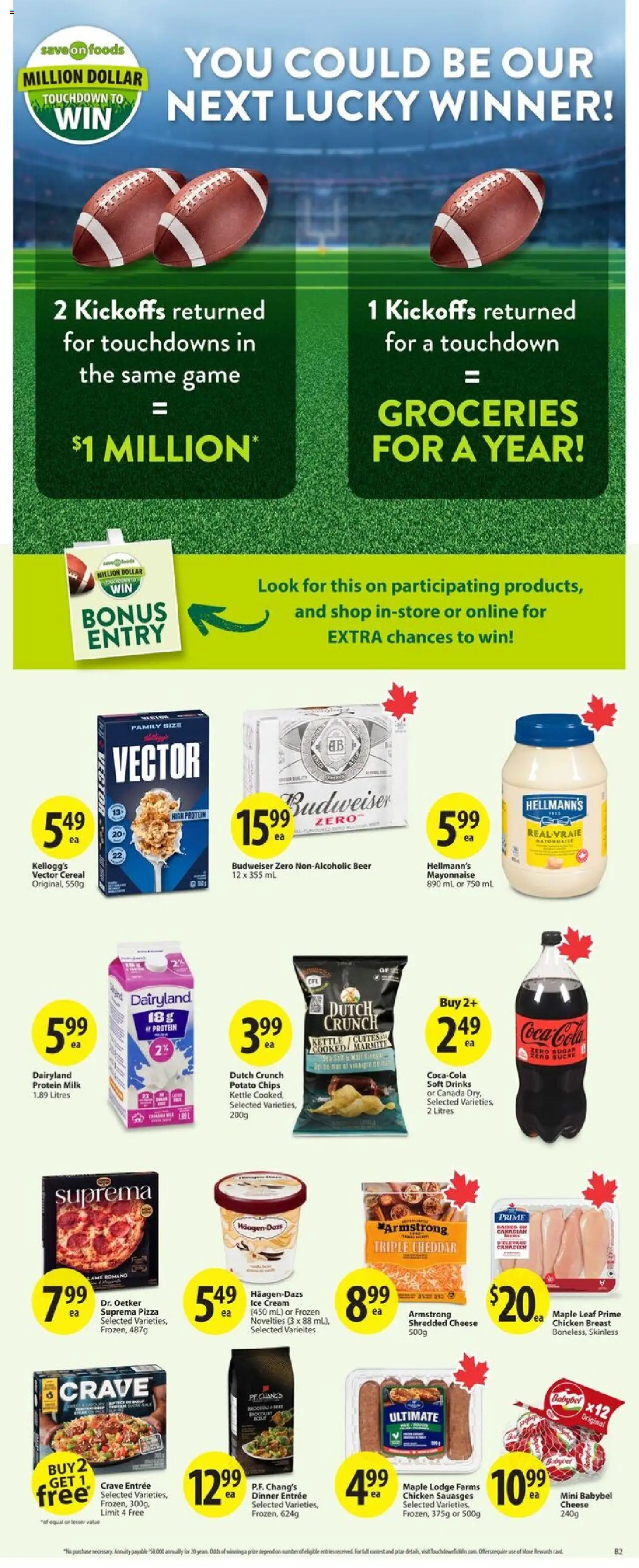 Save on foods flyer valid from 14.08.2025 | Page: 29 | Products: Cream, Ice cream, Milk, Cheese