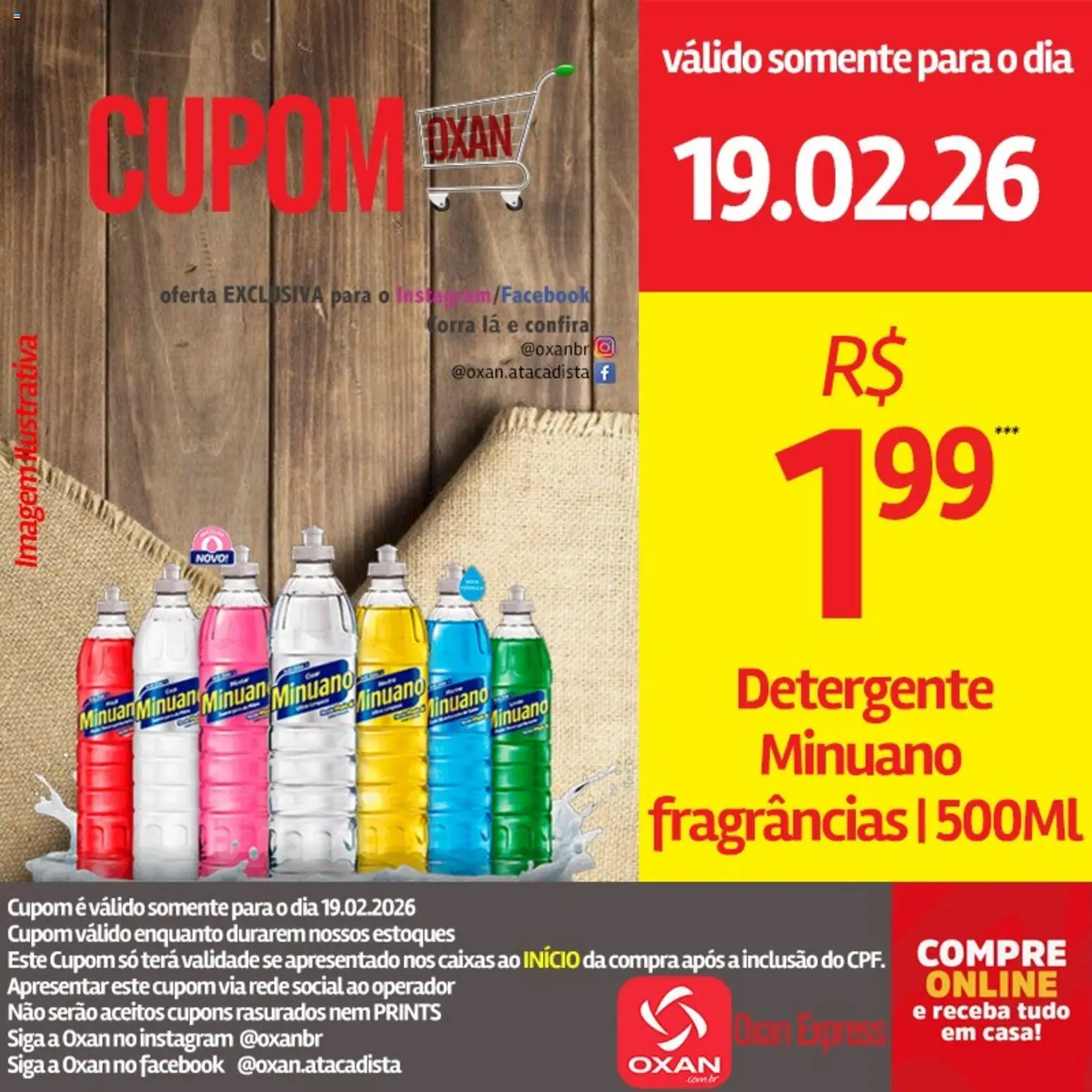 Oxan Atacadista Folheto - válido de 19.02.2026 | Página: 3 | Produtos: Detergente