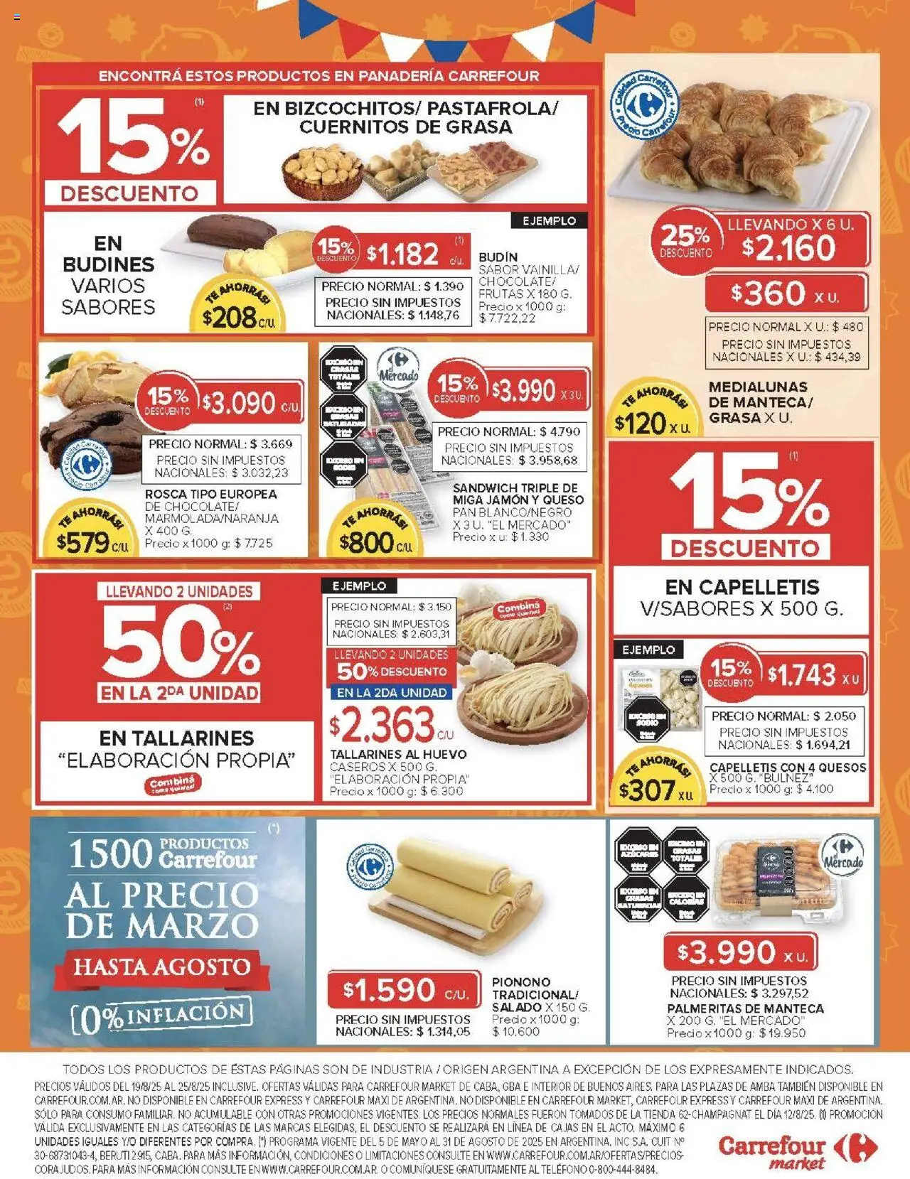 Carrefour ofertas - CABA │ válido desde el 19.08.2025 | Página: 38 | Productos: Teléfono, Huevo, Manteca, Té