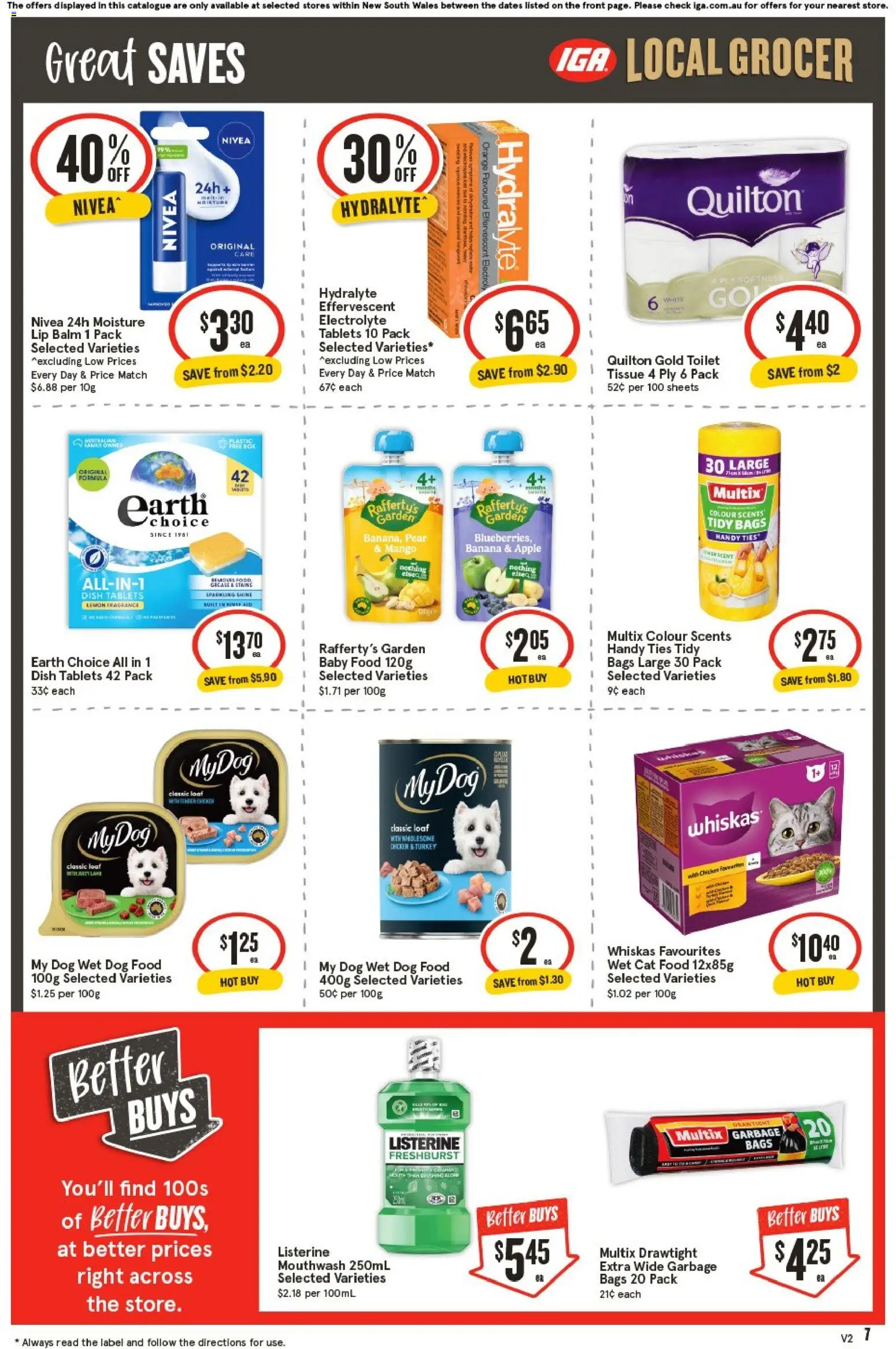 IGA catalogue - valid from 15.04.2026 | Page: 7 | Products: Juice, Tea, Sugar, Garlic