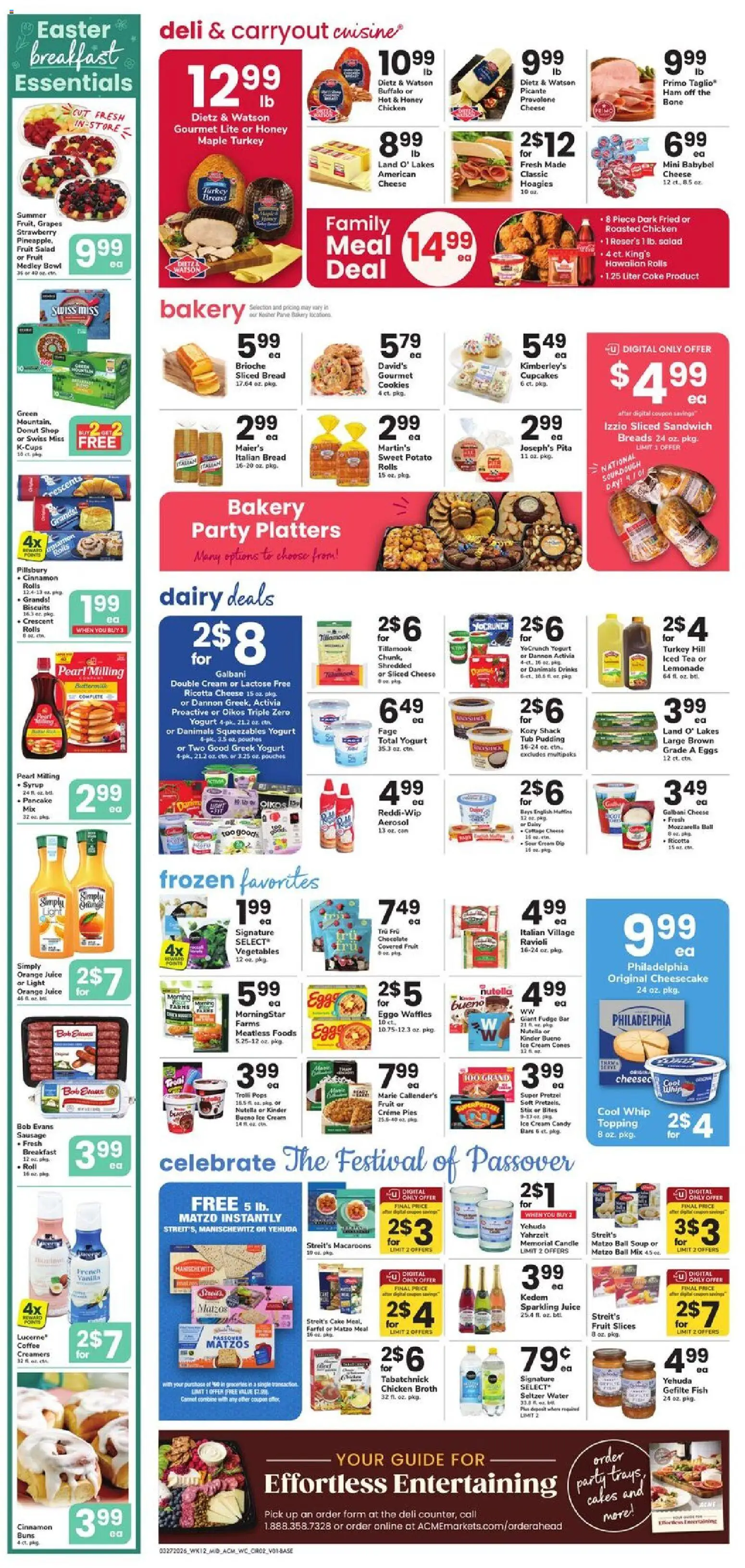 Acme Weekly Ad - NJ - valid from 27.03.2026 | Page: 2 | Products: Cheese, Yogurt, Chocolate, Ice cream