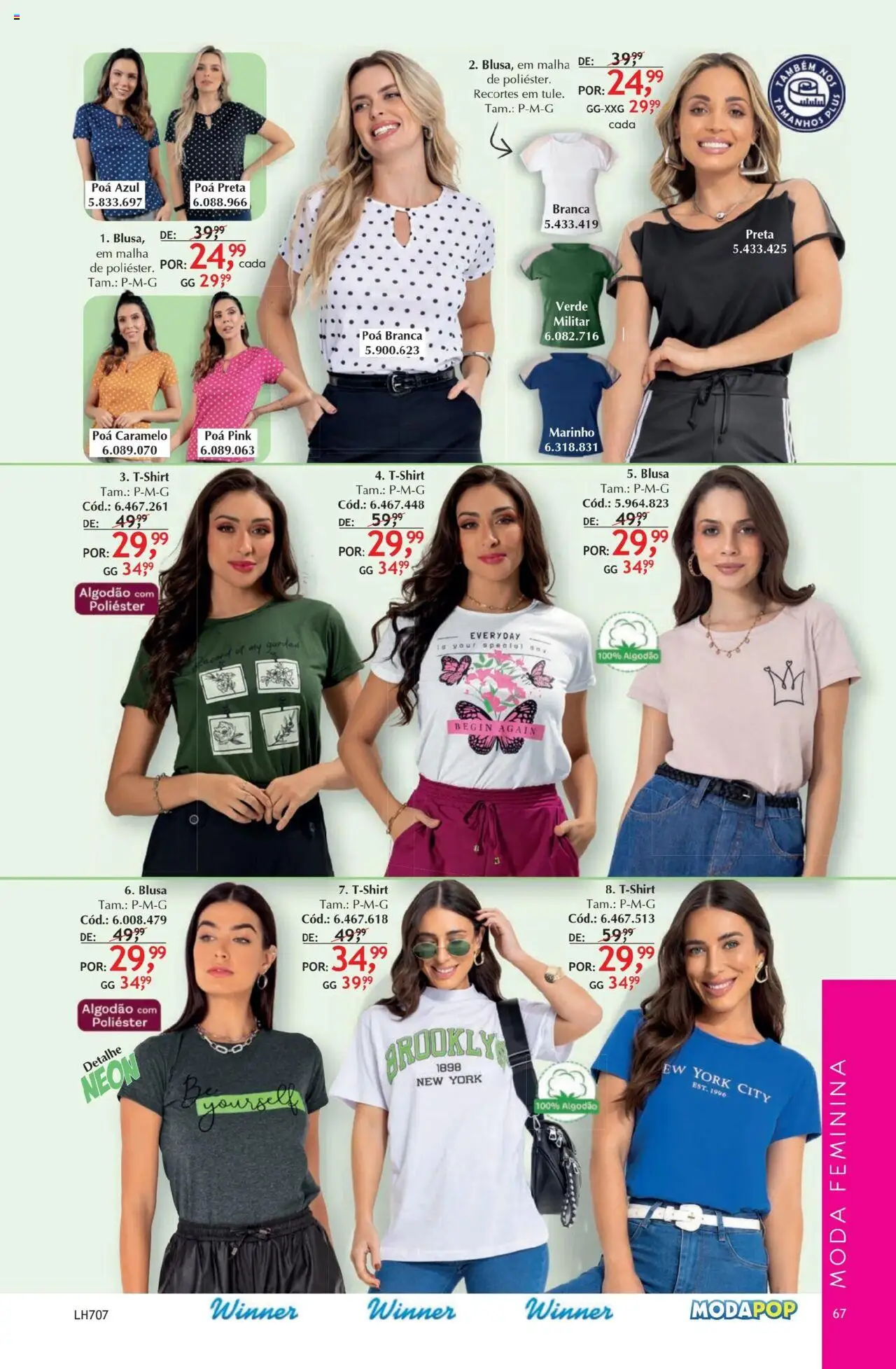 Quatro Estações Folheto - válido de 01.10.2025 | Página: 67 | Produtos: Pó, Poá, Blusa, Algodão