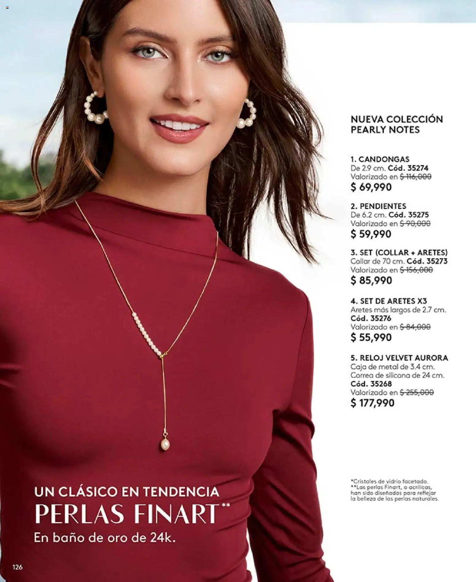 Ésika revista - valida desde el 15.04.2026 | Página: 126 | Productos: Reloj, Aretes, Baño, Collar