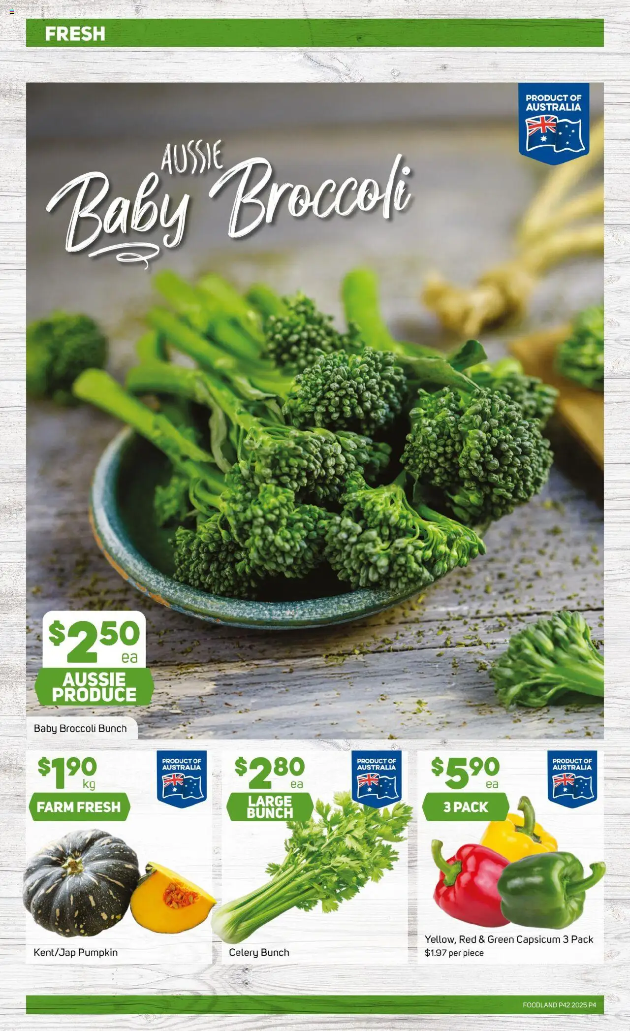 Foodland catalogue - valid from 15.10.2025 | Page: 4 | Products: Capsicum, Pumpkin