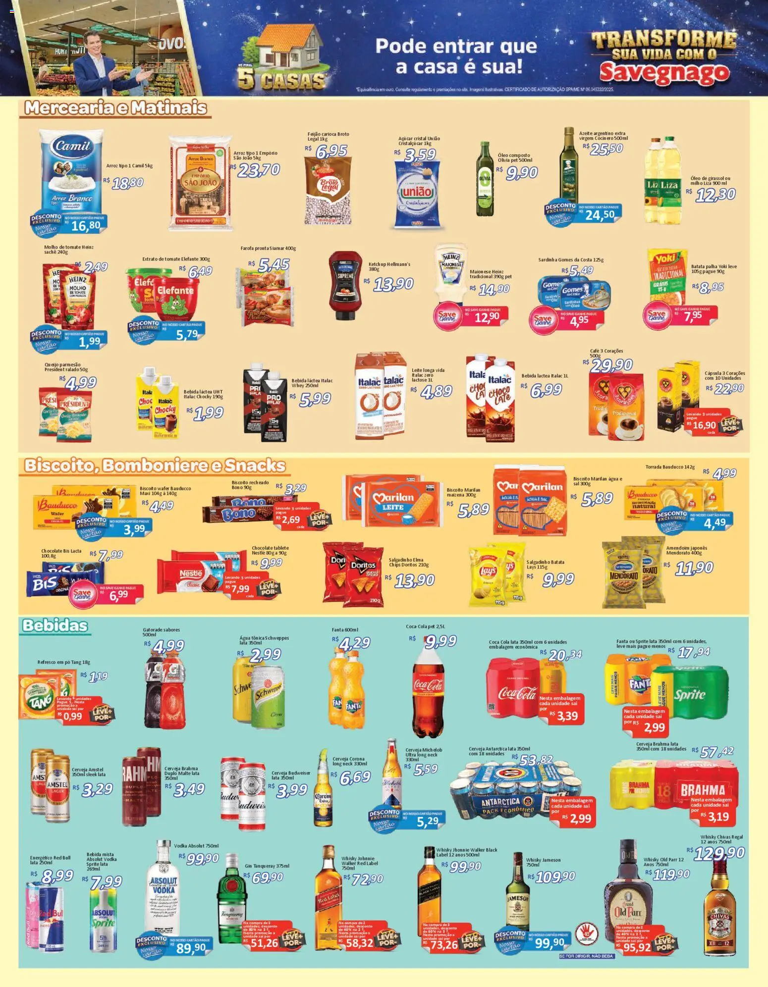 Savegnago Folheto - válido de 06.11.2025 | Página: 3 | Produtos: Feijão, Fanta, Óleo, Sal