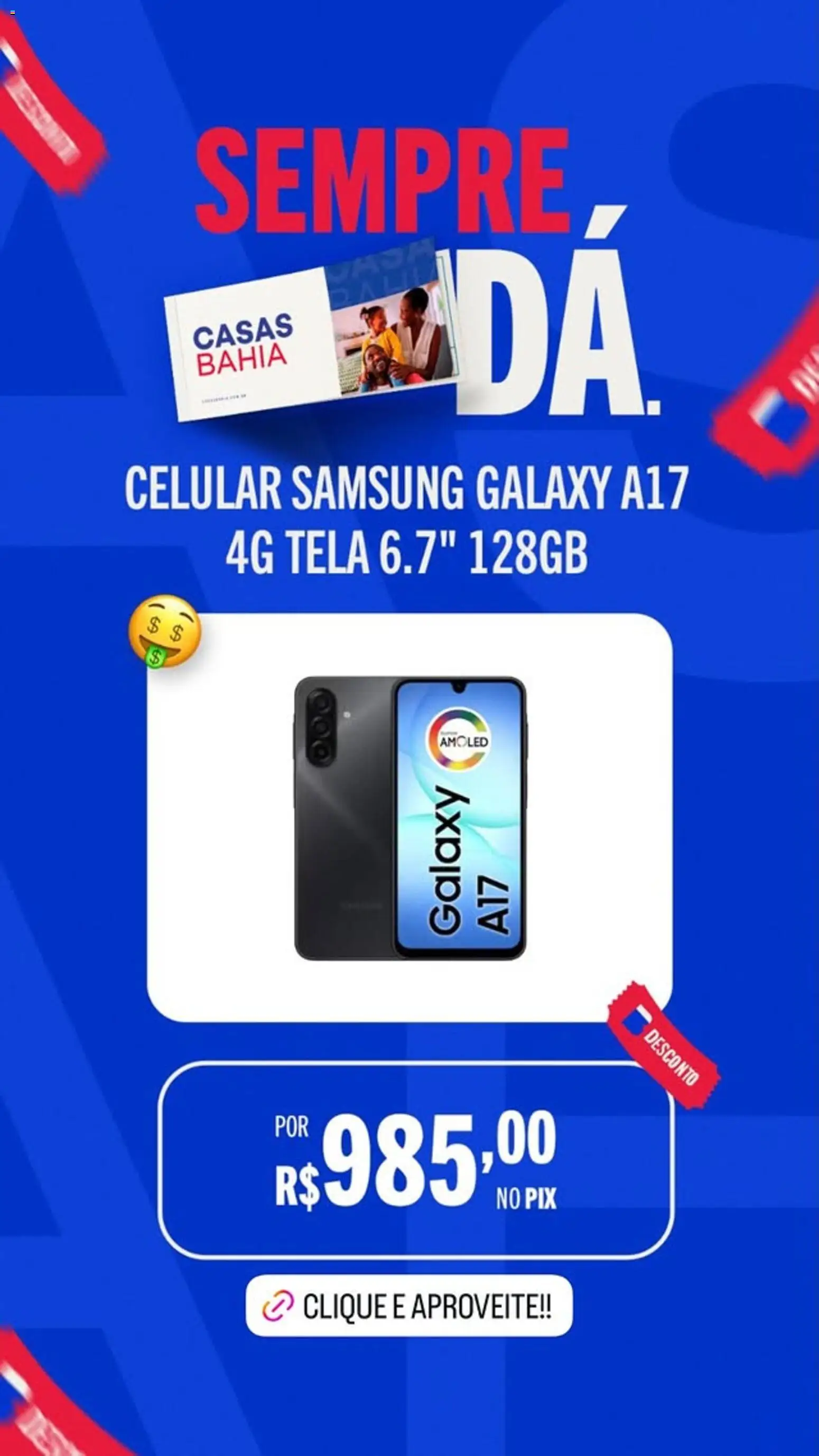 Casas Bahia Folheto - válido de 13.02.2026 | Página: 3 | Produtos: Celular, Tela