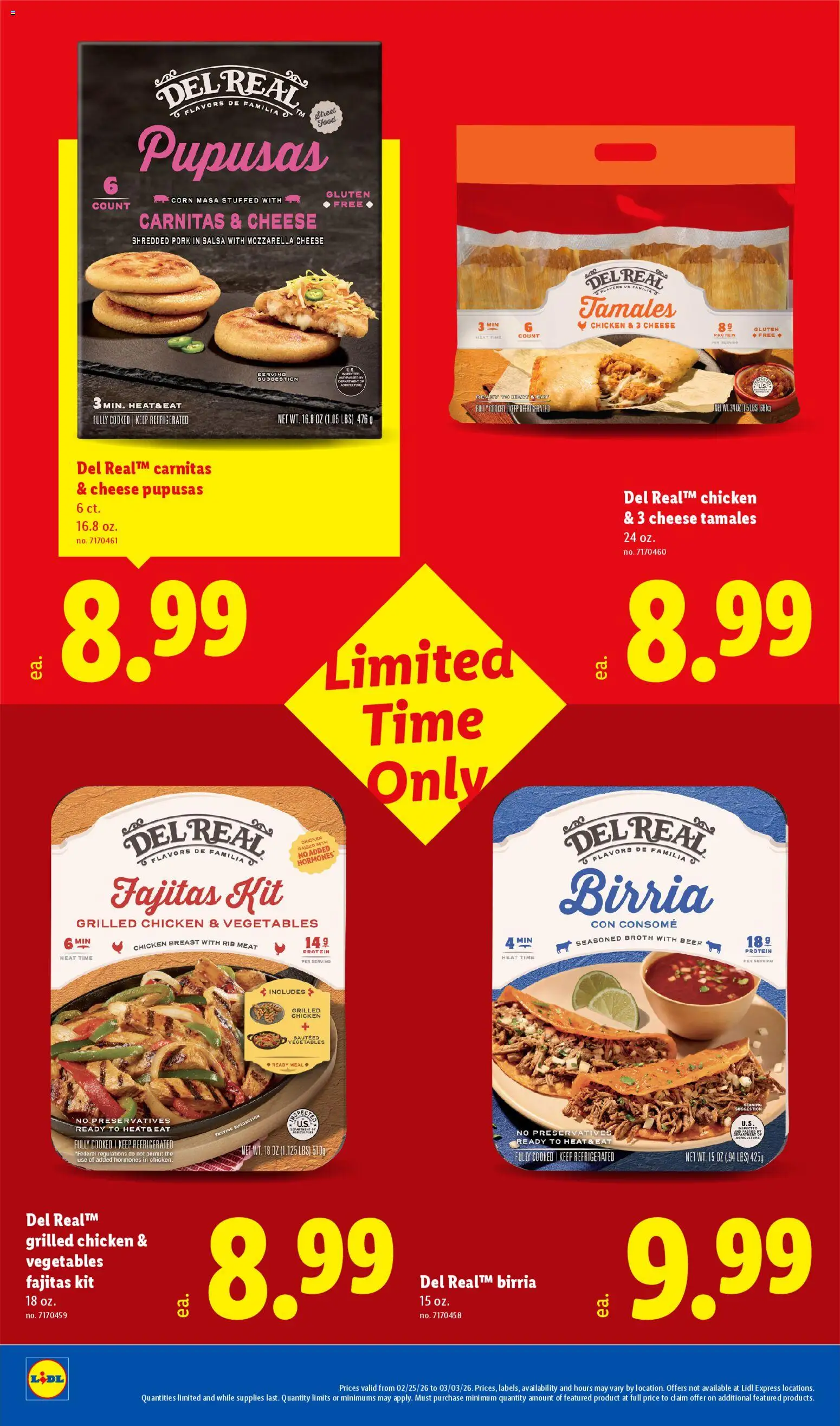 Lidl Weekly Ad - valid from 25.02.2026 | Page: 16 | Products: Cheese, Pork, Beef, Vegetables
