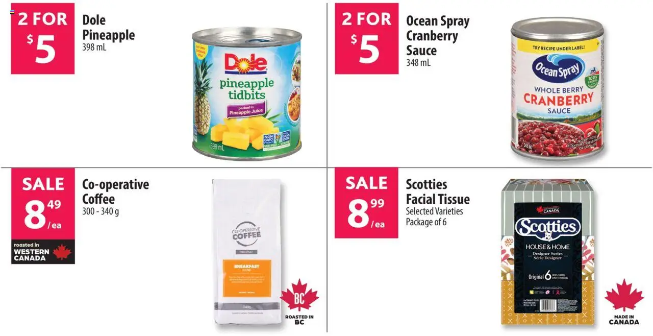 Co-op Food flyer valid from 09.10.2025 | Page: 12 | Products: Pineapple, Coffee, Juice