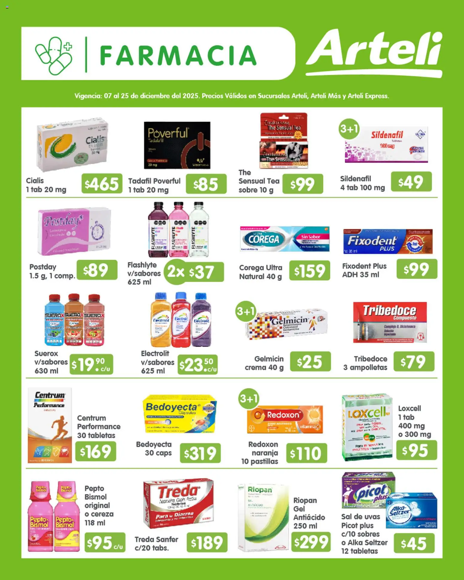 Nuevas ofertas de Arteli válidas en toda la República Mexicana desde el 07.12.2025. ¡Encuentra las mejores ofertas en Arteli folleto Quincenal! | Página: 10 | Productos: Sal, Crema, Tableta, Sobre