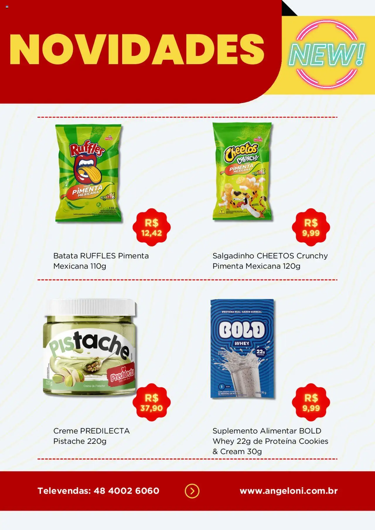 Angeloni Folheto - válido de 10.09.2025 | Página: 4 | Produtos: Pistache, Pimenta, Creme, Batata