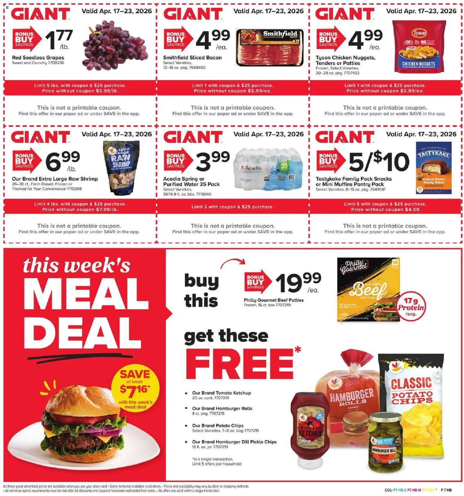 Giant Weekly Ad - valid from 17.04.2026 | Page: 5 | Products: Box, Ketchup, Water, Dill