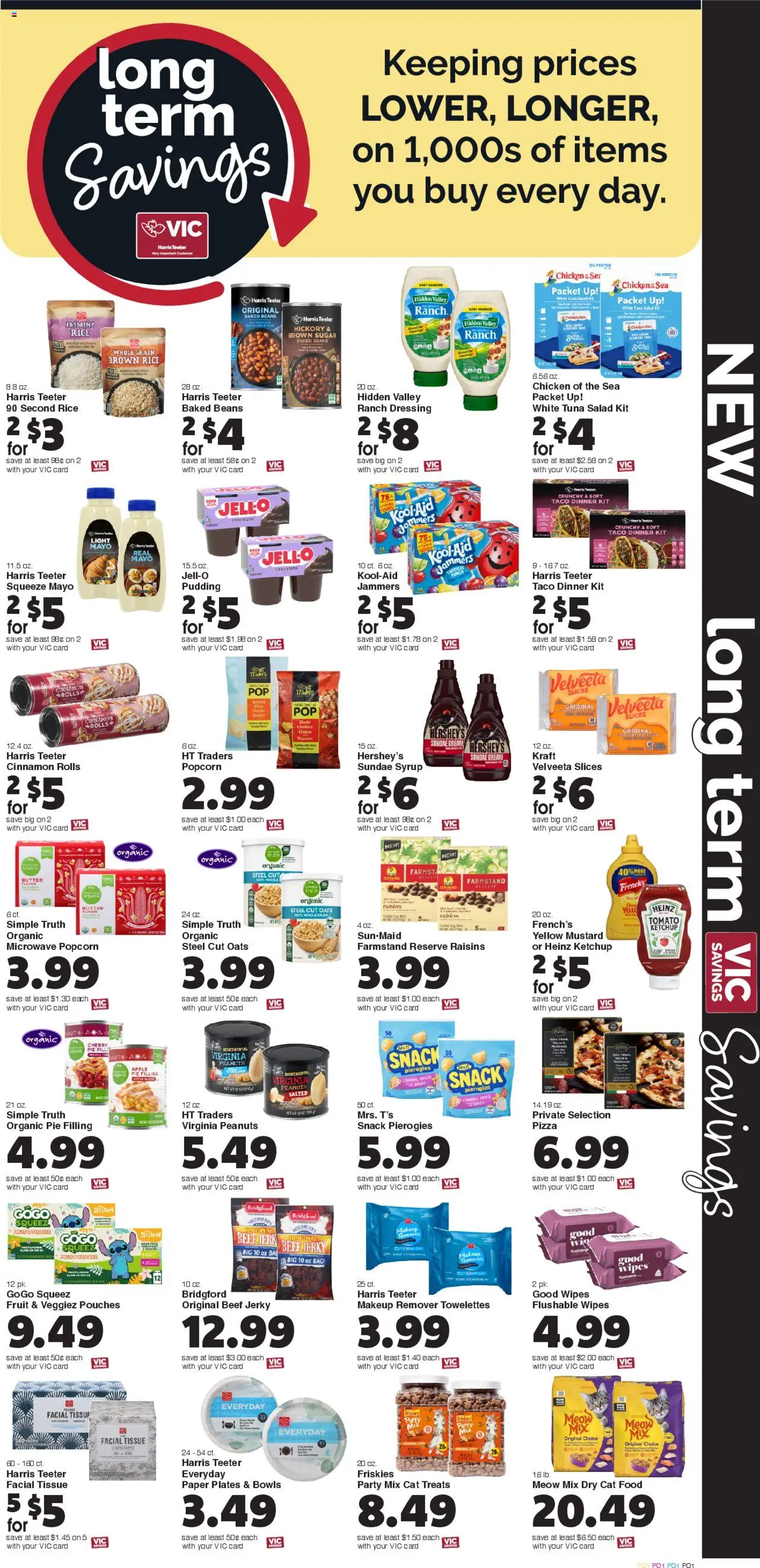 Harris Teeter Weekly Ad - valid from 20.08.2025 | Page: 7 | Products: Cat Food, Rice, Ketchup, Salad