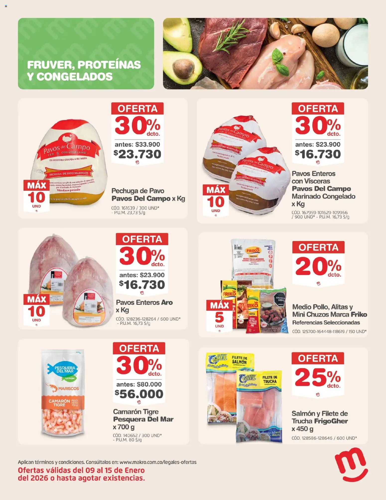 Makro revista - valida desde el 09.01.2026 | Página: 2 | Productos: Pollo, Sal, Ducha Bidet, Mariscos