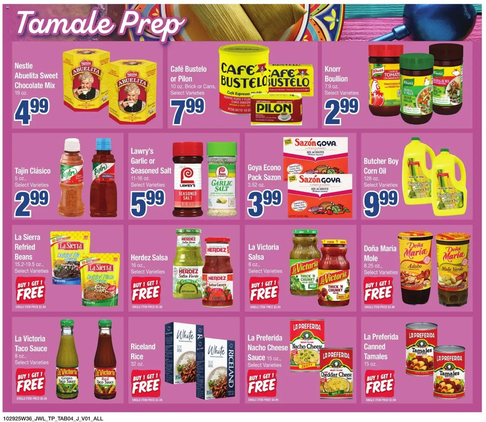 Jewel Osco Specialty Publication - valid from 29.10.2025 | Page: 4 | Products: Corn, Cheese, Oil, Coffee
