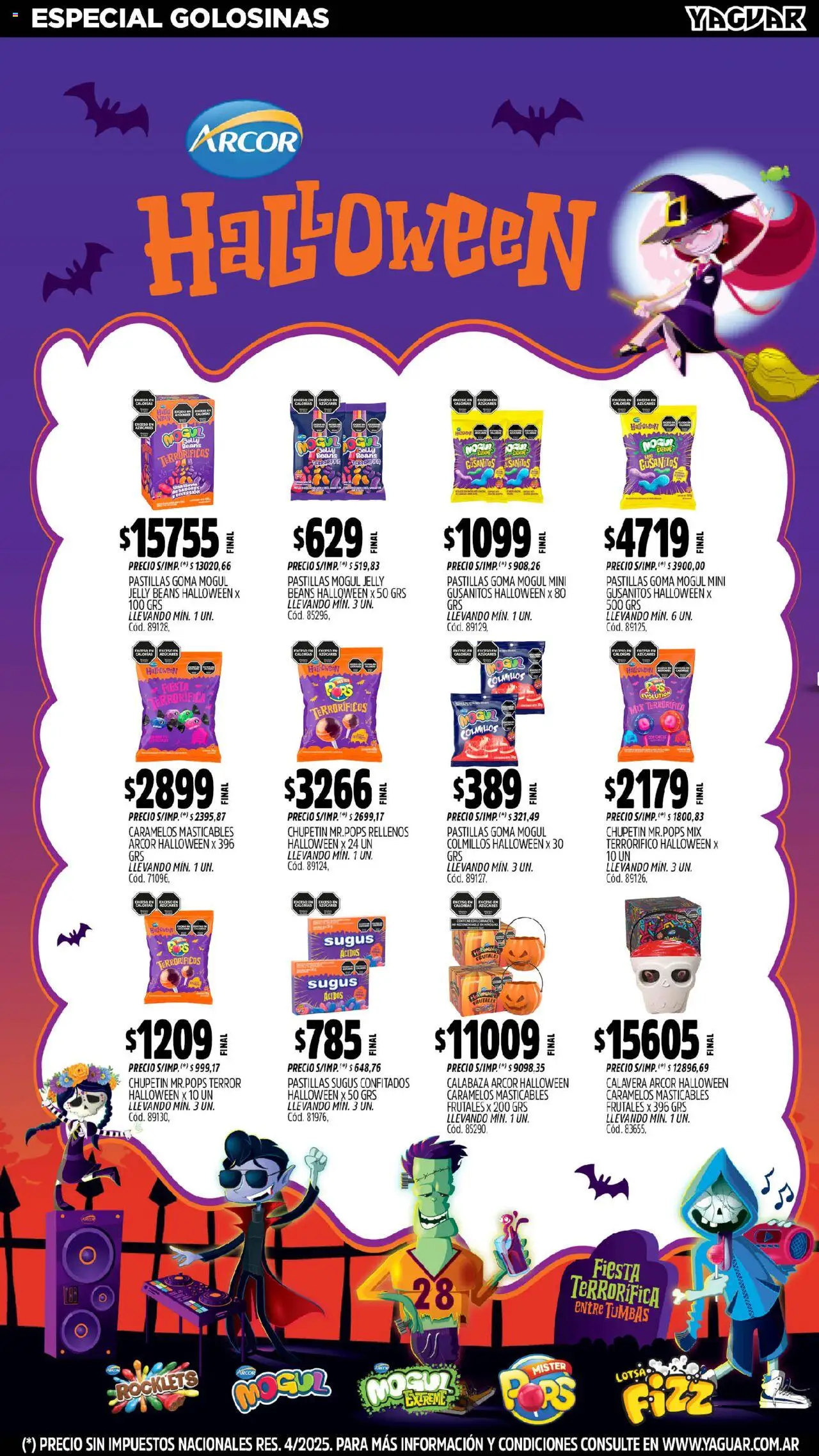 Yaguar - José C. Paz │ válido desde el 13.10.2025 | Página: 18 | Productos: Chicle, Golosinas