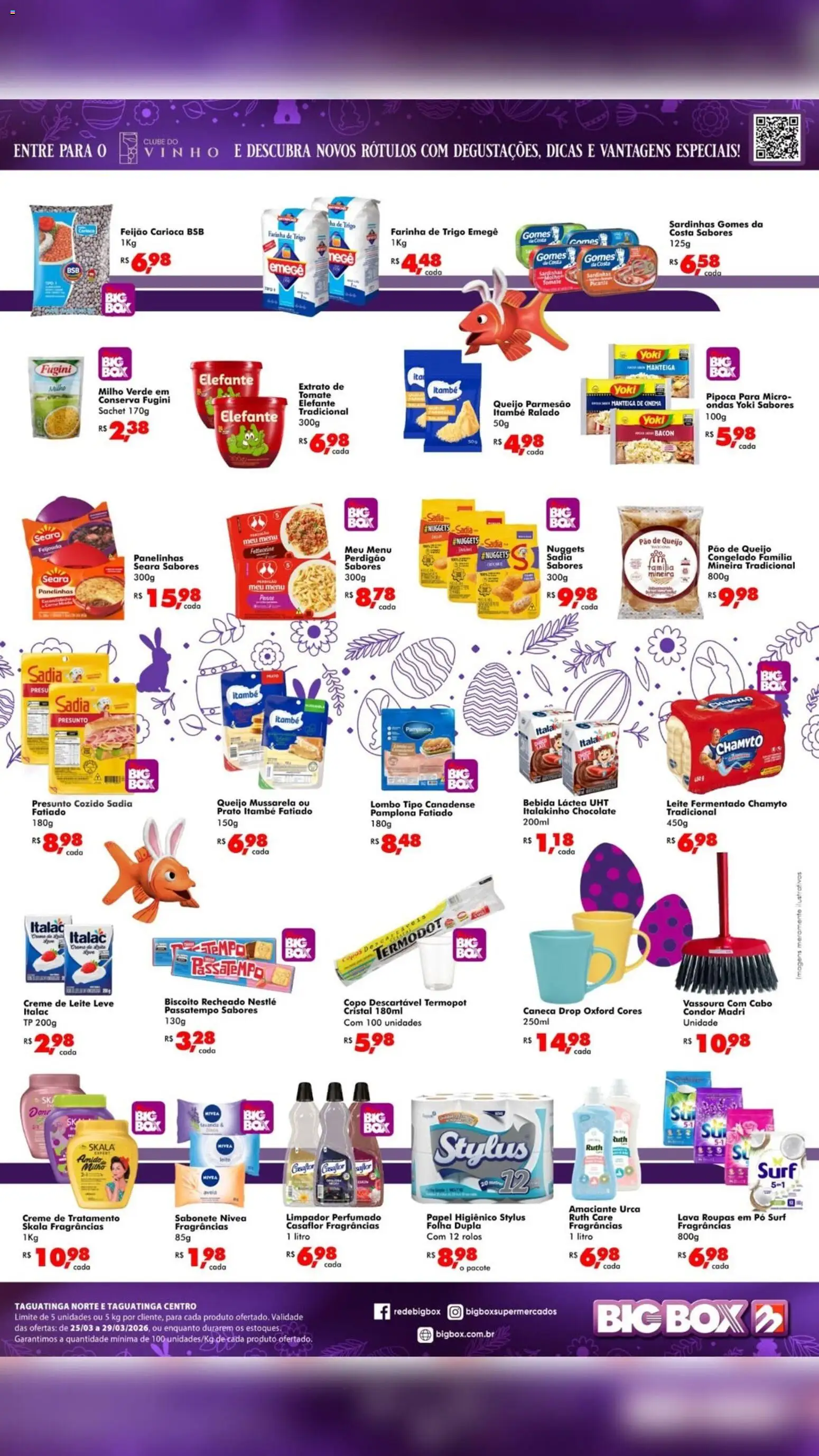 Big Box Folheto - válido de 25.03.2026 | Página: 2 | Produtos: Biscoito, Leite, Queijo, Parmesão
