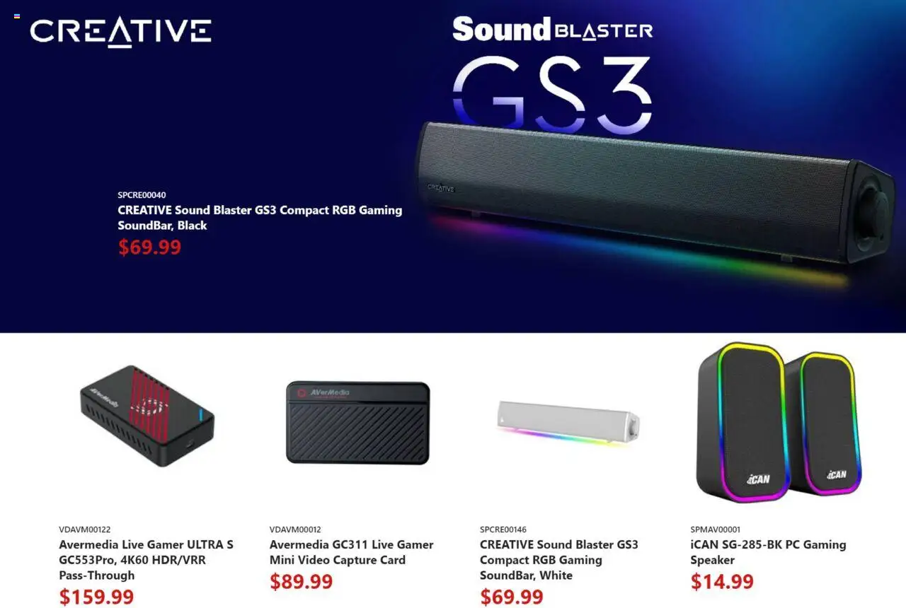 Canada Computers flyer valid from 12.09.2025 | Page: 15 | Products: PC, Video, Speaker