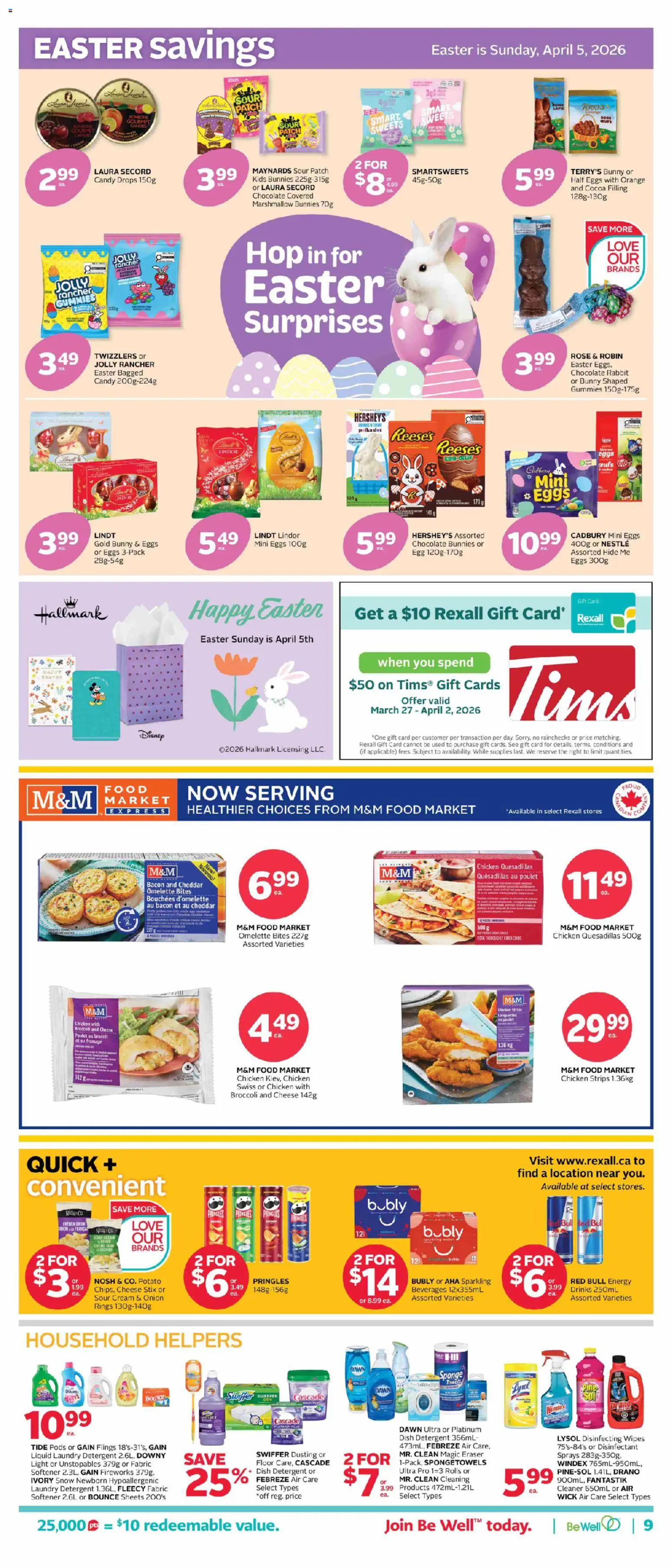 Rexall flyer valid from 27.03.2026 | Page: 17 | Products: Candies, Cream, Sponge, Cheese